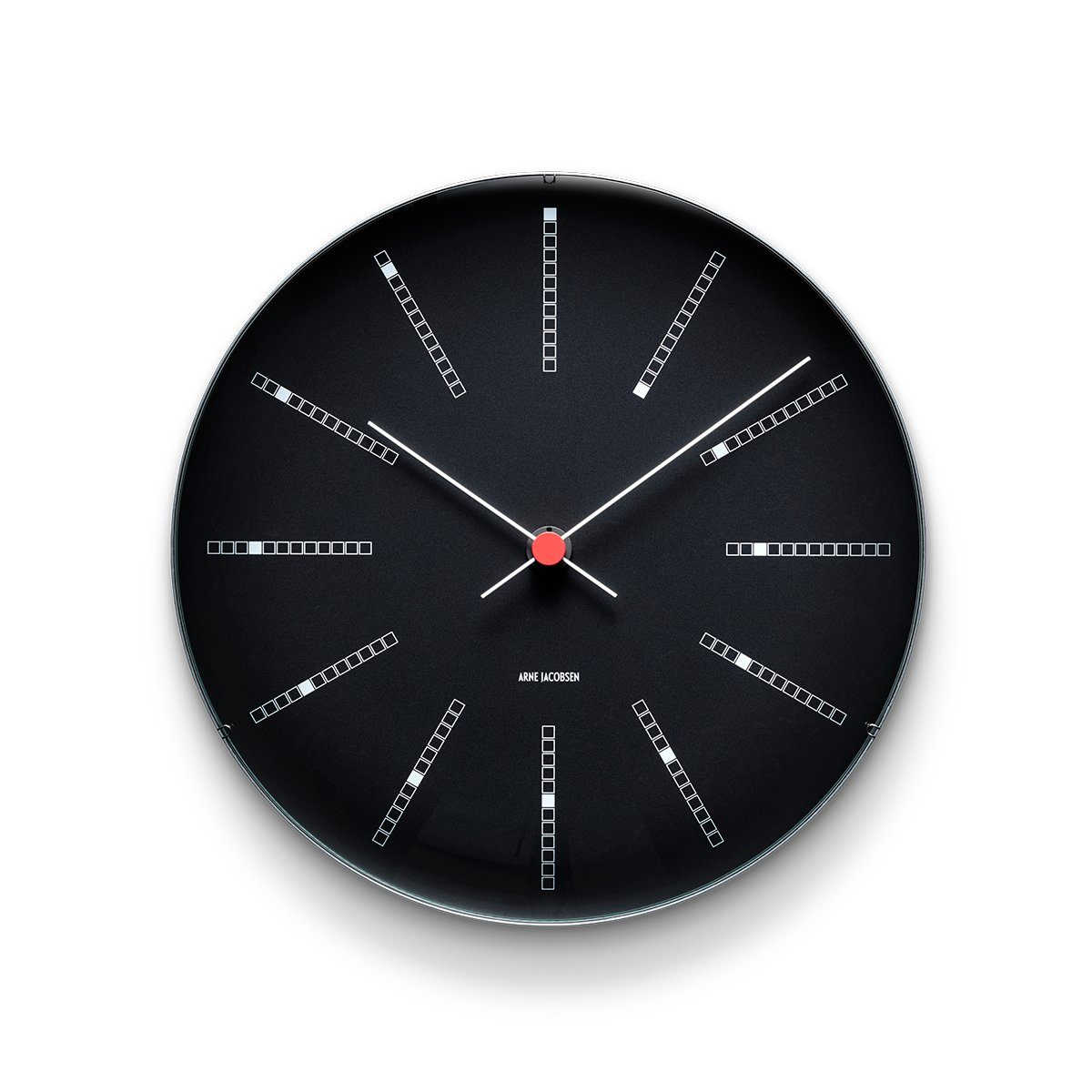 Arne Jacobsen Tischuhr Arne Jacobsen Bankers Wanduhr Ø29 cm schwarz