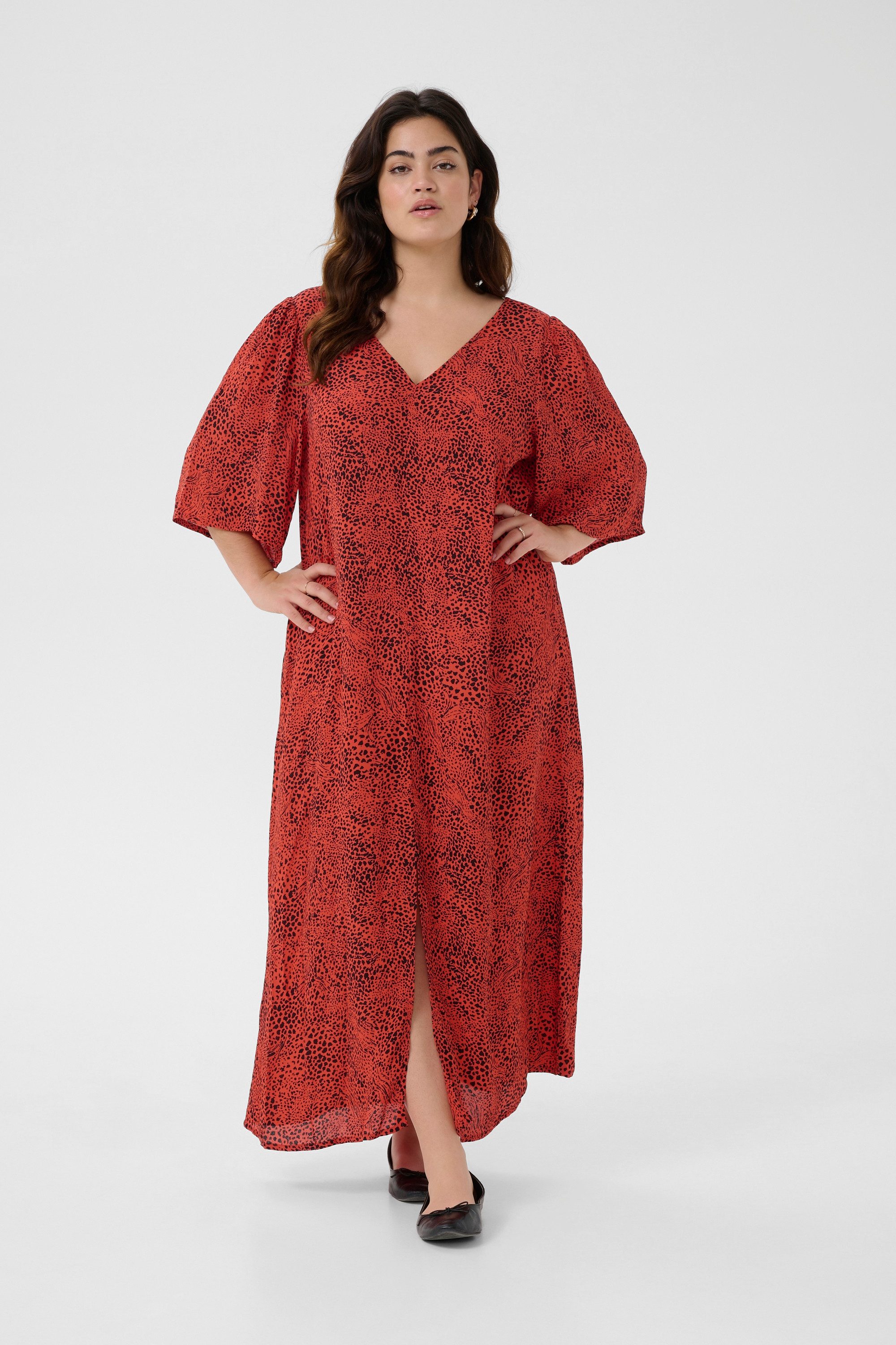 KAFFE Curve Blusenkleid Kleid KCaliana Große Größen