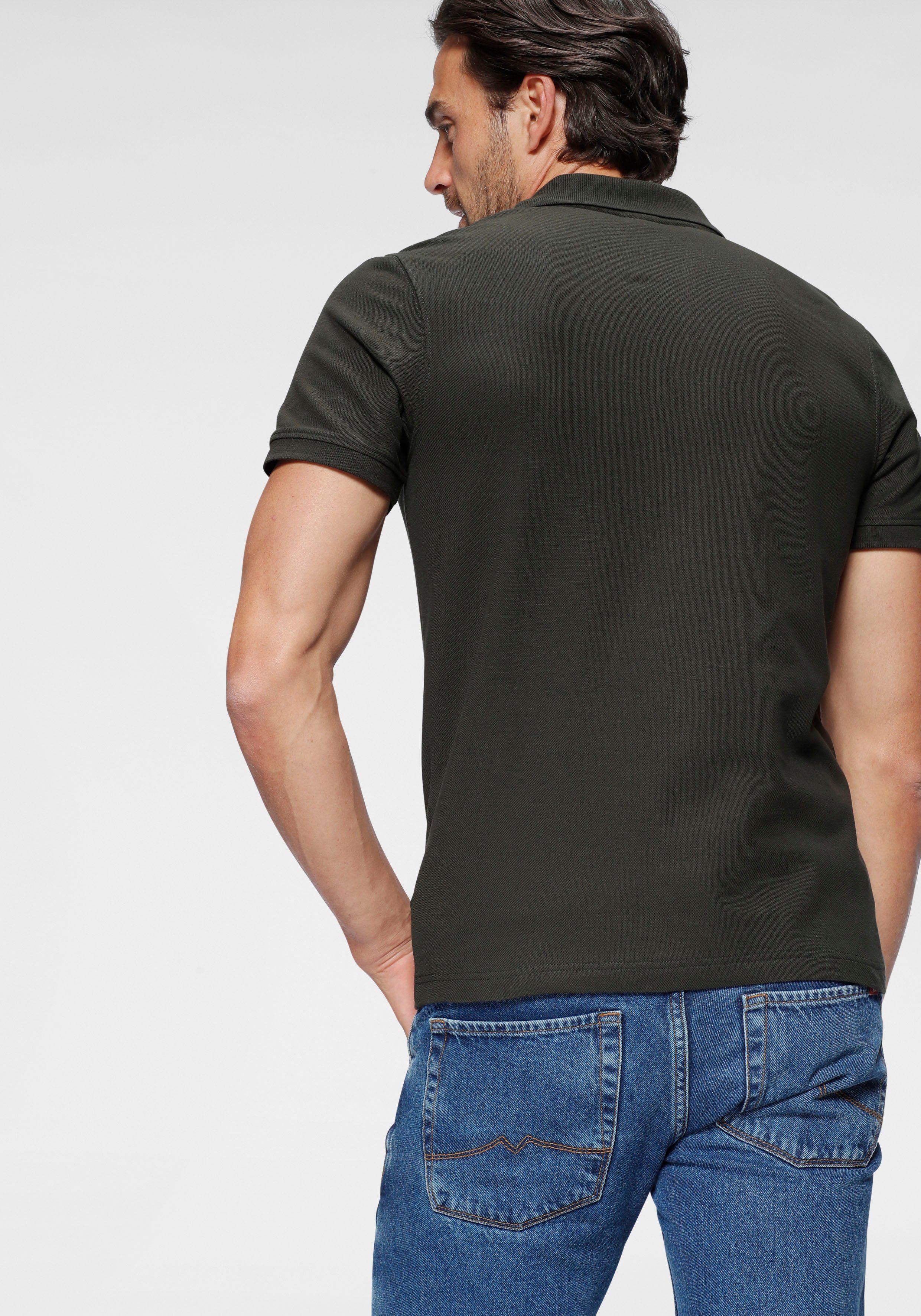 KangaROOS Poloshirt Kurzarm, mit Polokragen, aus Piqué-Stoff, aus 100% Baumwolle