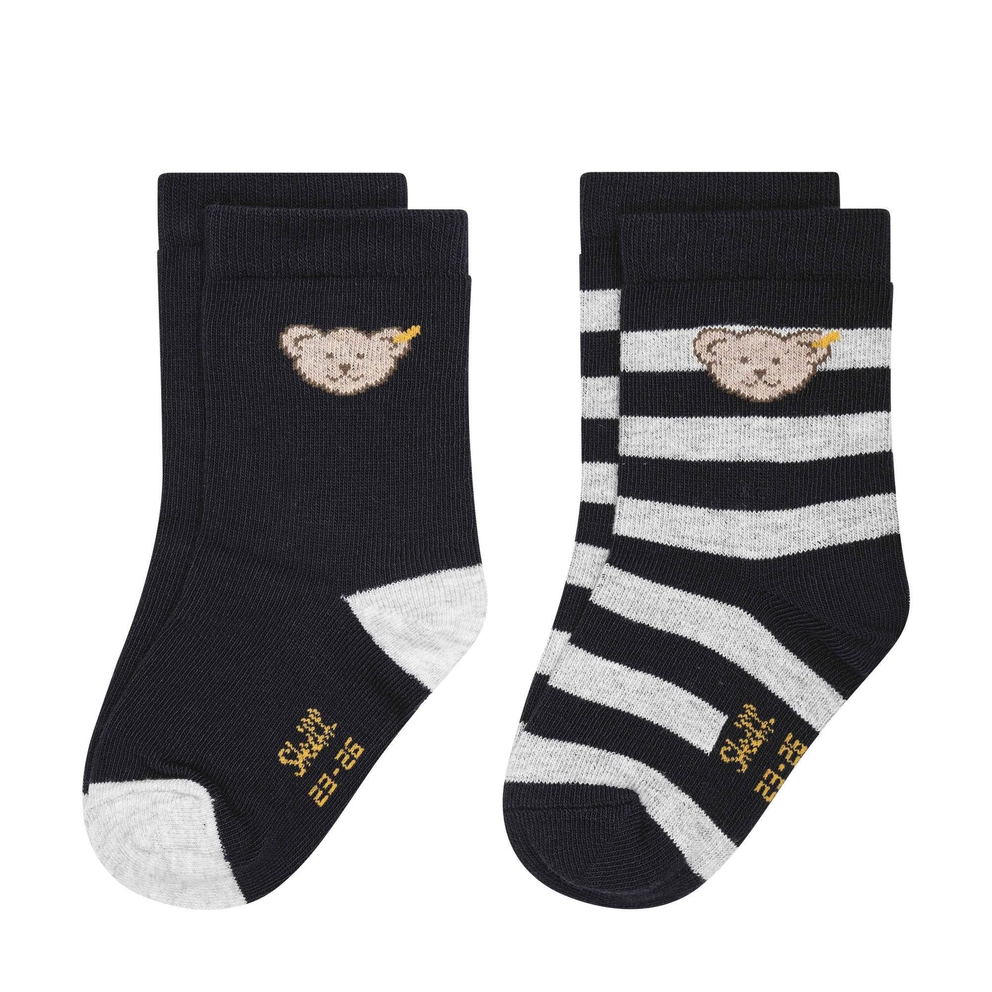 Steiff Freizeitsocken Unisex Socken 2er Pack Baumwolle (Packung, 2er Pack)
