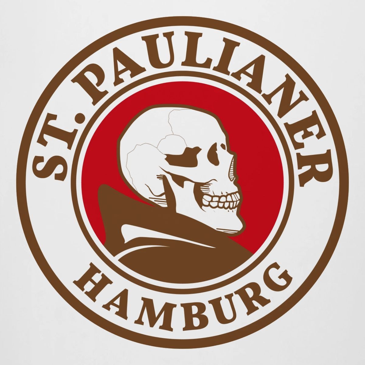 Spreadshirt Tasse St. Paulianer Totenkopf Mönch Hamburg Bierkrug, Keramik