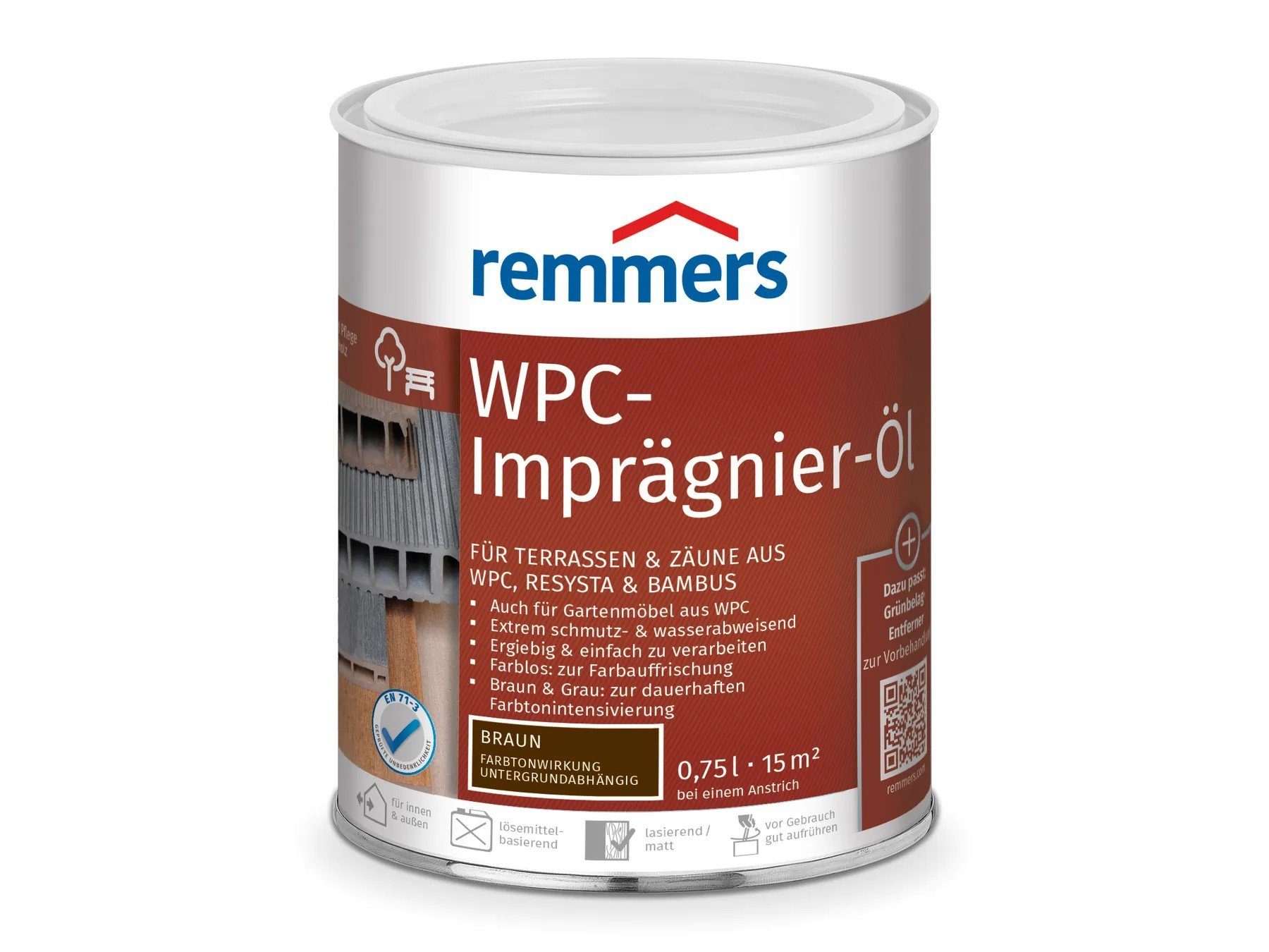 braun Remmers Holzöl WPC-Imprägnier-Öl