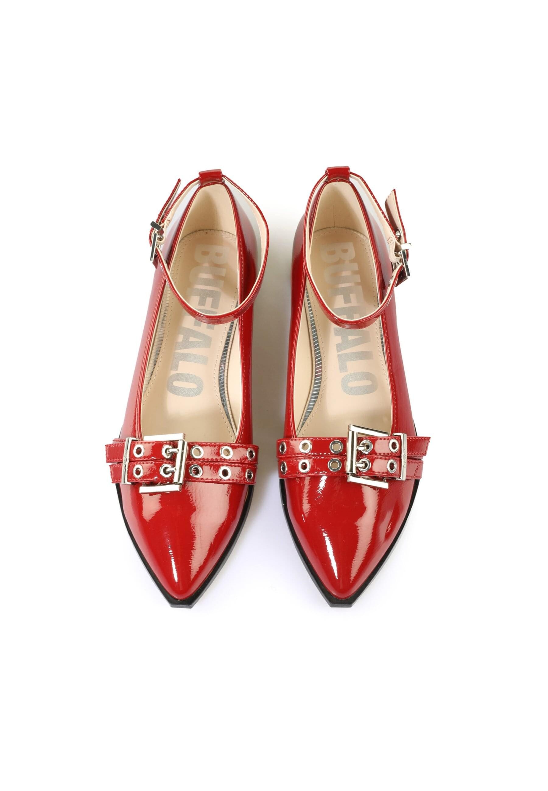 Buffalo Buffalo Ankle -Vegan Patent High-Heel-Pumps günstig online kaufen