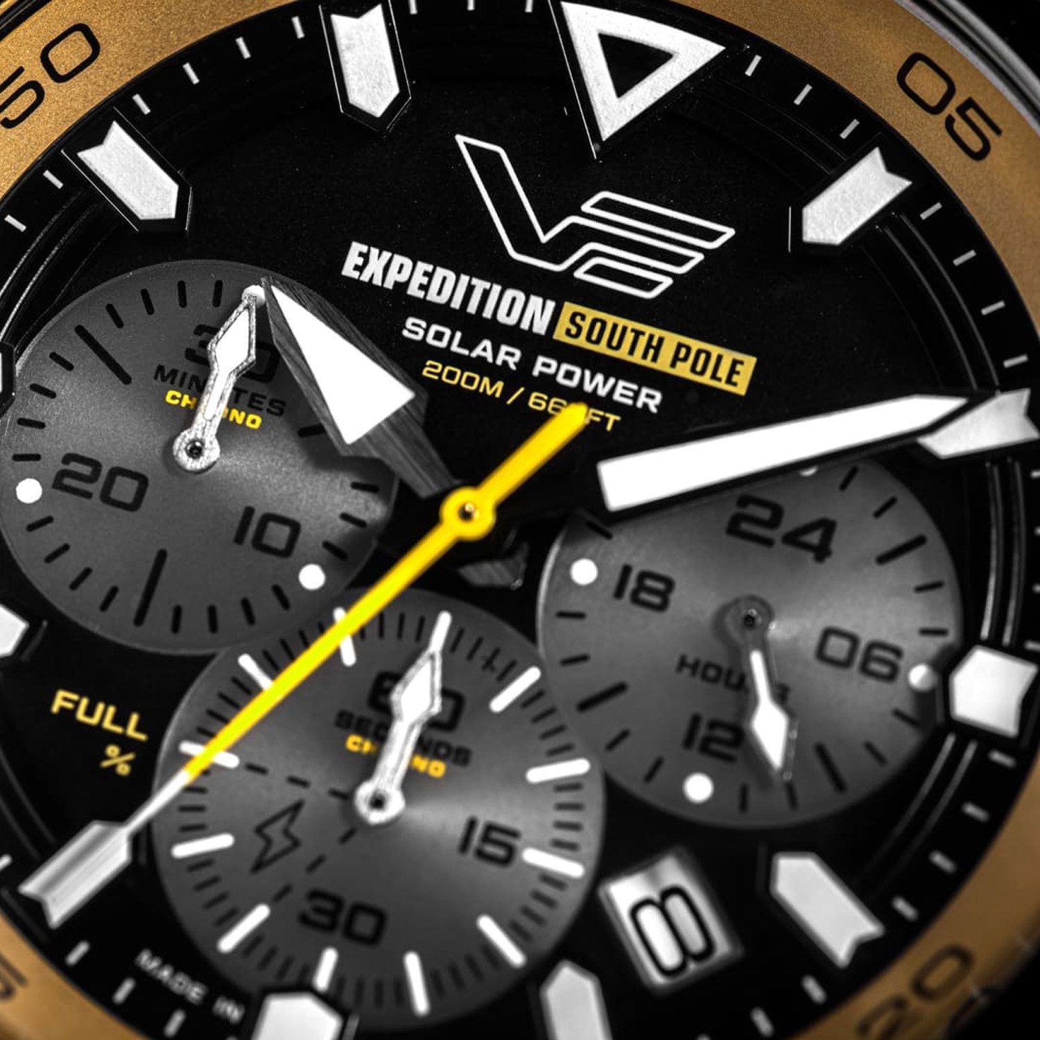 Vostok Europe Chronograph VR42-592C763_GRY, Herrenuhr Expedition South Pole Chrono Grau/Schwarz