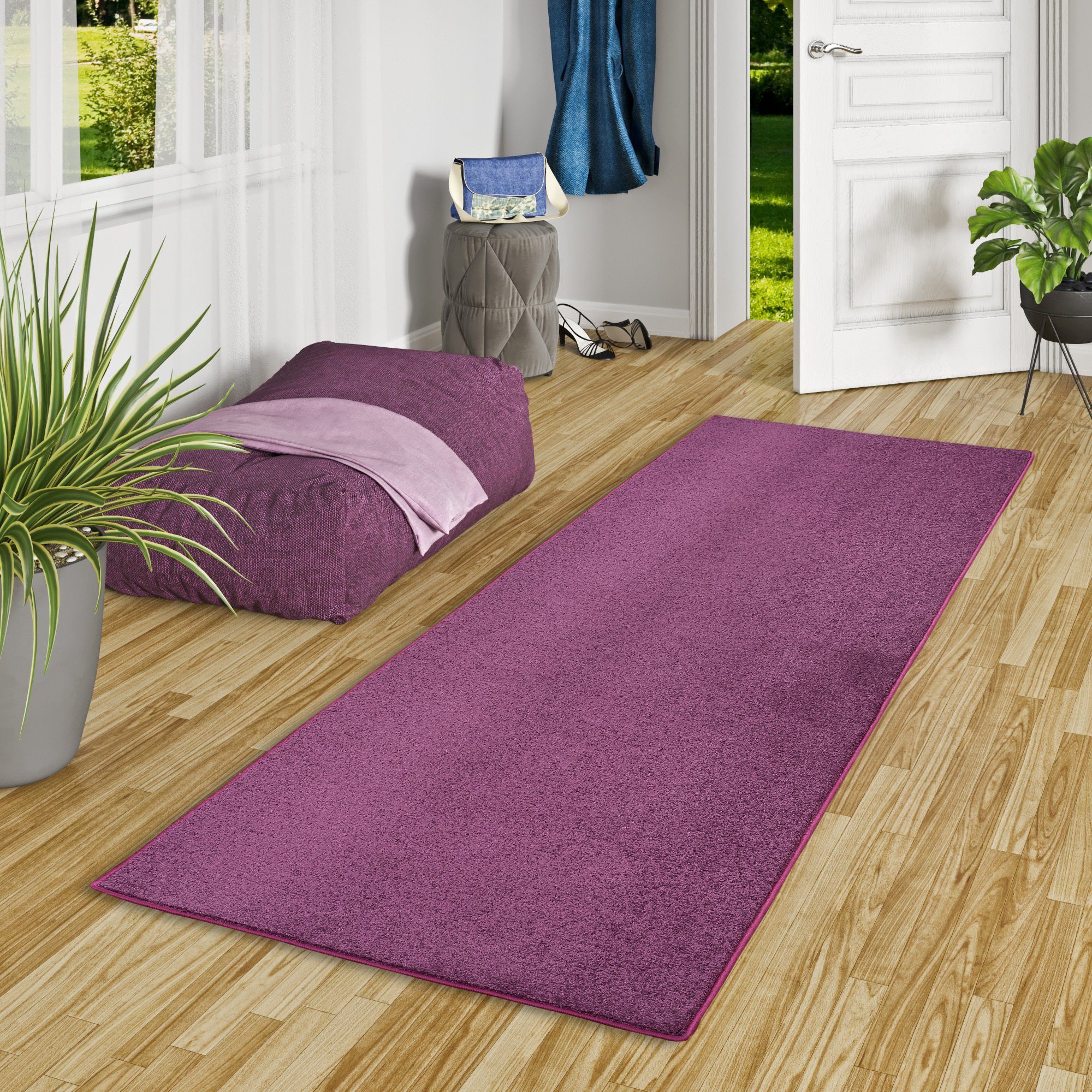 Snapstyle Läufer Hochflor Velours Läufer Teppich günstig online kaufen