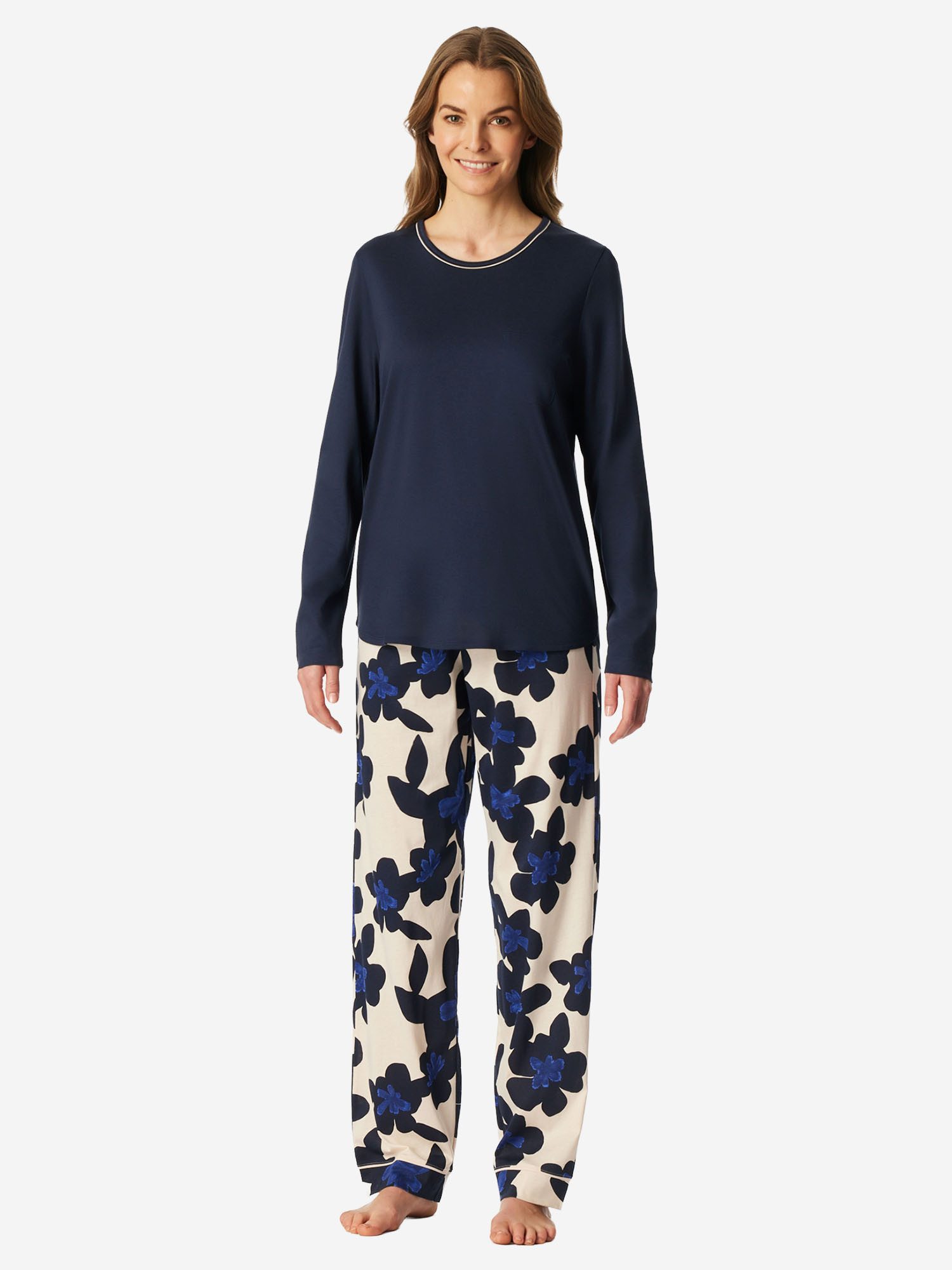 Schiesser Schlafanzug Comfort Nightwear (2 tlg) Schlafanzug, Pyjama Set, Nachtwäsche