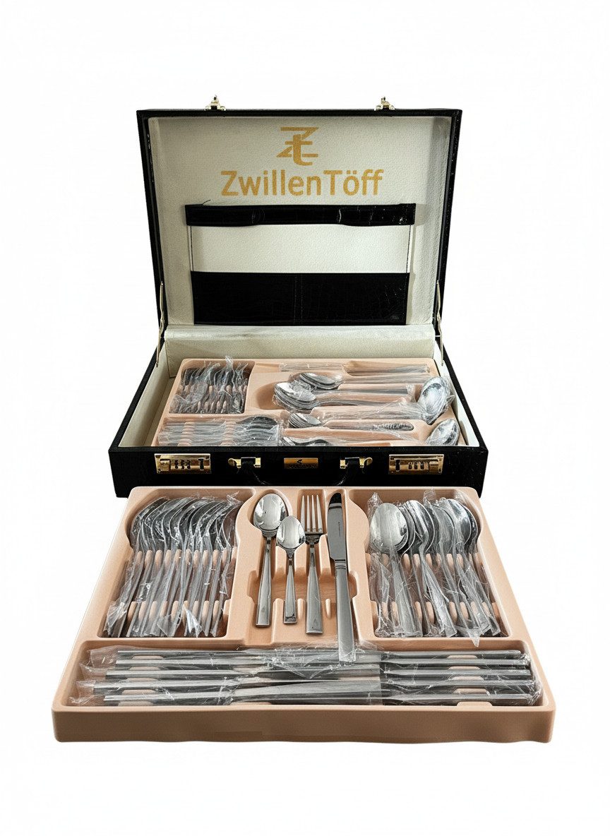 Zilner Besteck-Set 72-teiliges Besteckset Hochwertiger Edelstahl 18/10 Glänzend & Elegant (72-tlg), 12 Personen, Edelstahl 18/10