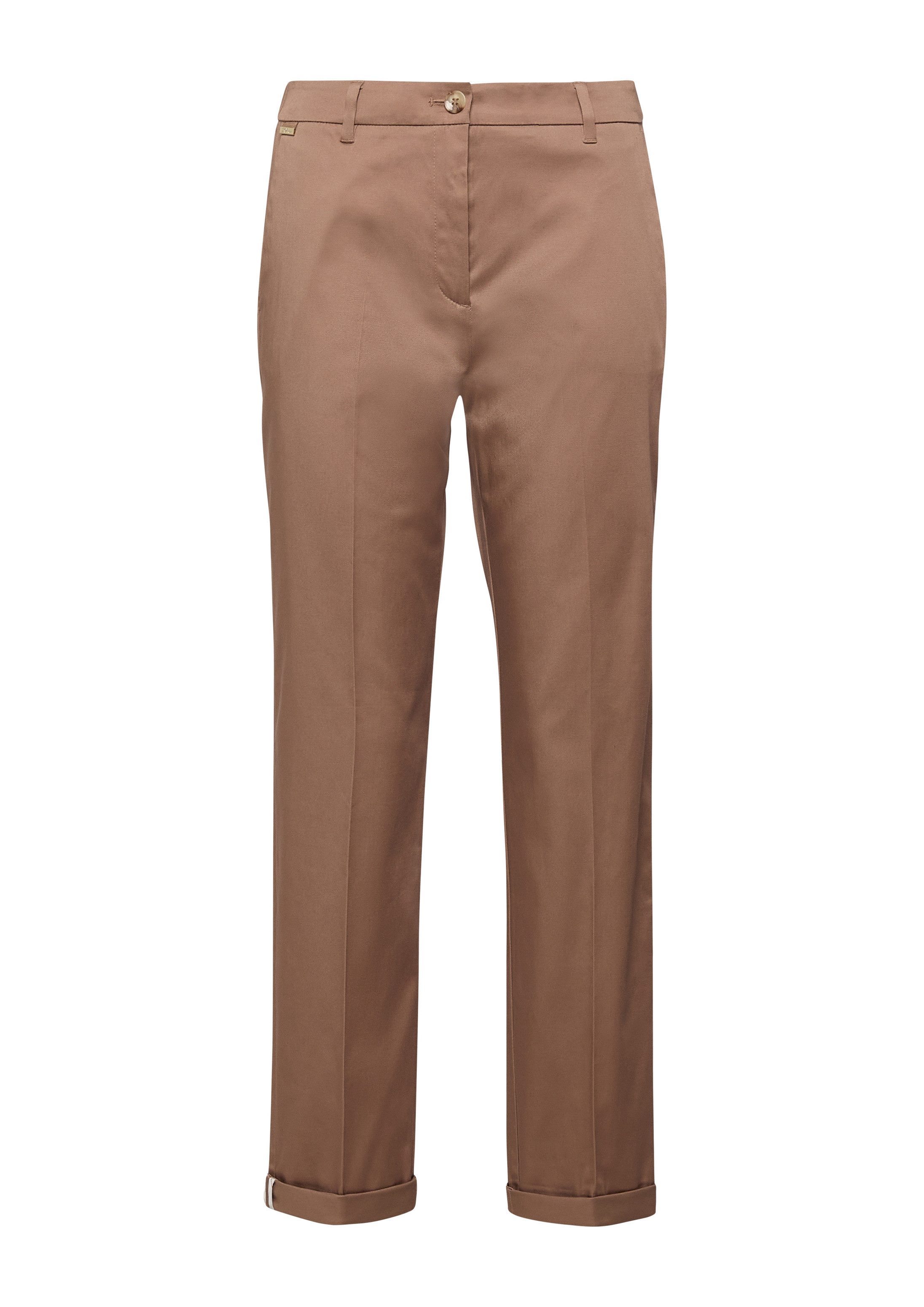 s.Oliver 7/8-Hose Hose Chinohose mit Turn-up aus Baumwollsatin – Bild 2 von 5