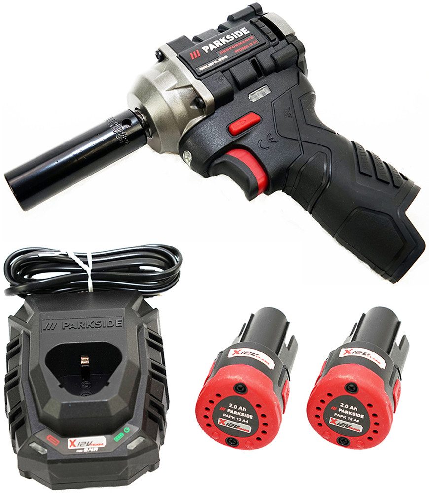 PARKSIDE PERFORMANCE® Akku-Schlagschrauber 12V ½" Akku Drehschlagschrauber PPDSSA 12 im Transportkoffer, 2700 U/min, 300 Nm