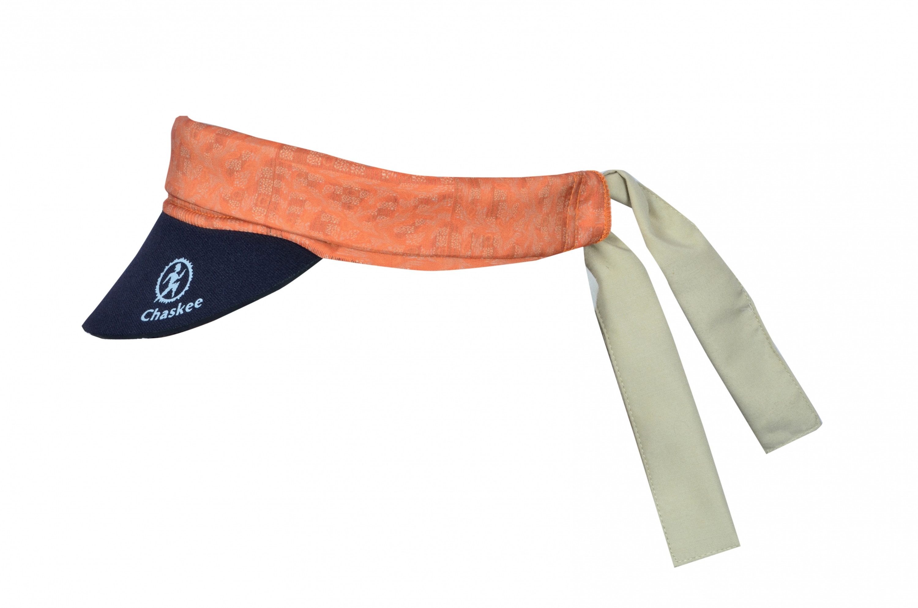 Chaskee Sonnenhut Visor Snap Cap Cashmere Micro Sonnenschutz Kappe orange