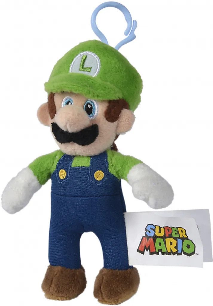 Kuscheltier Super Mario - Luigi - Plüsch Schlüsselanhänger 15 cm (NEU & OVP)