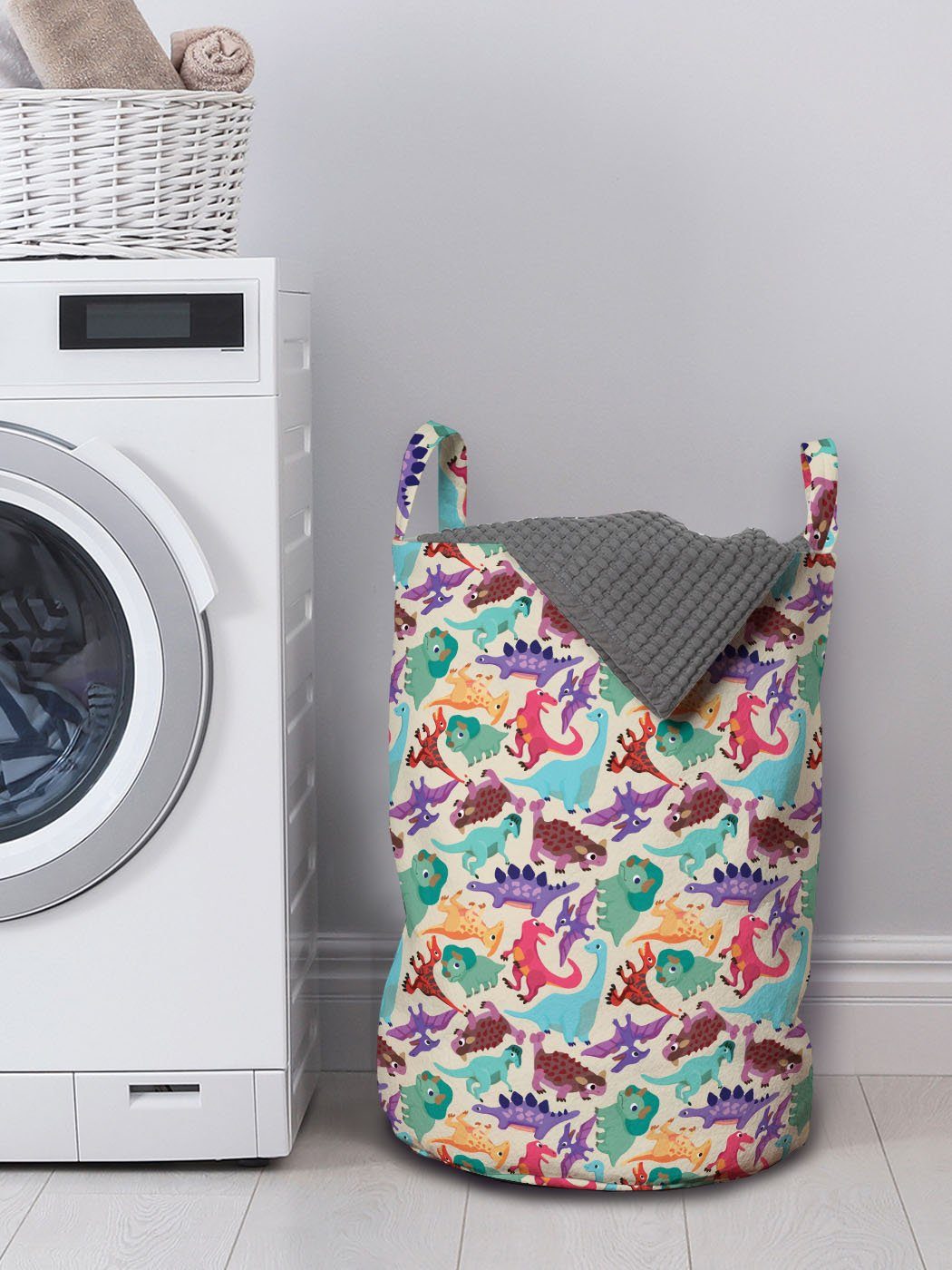 Griffen Cartoon Monster Kordelzugverschluss für Waschsalons, Kindergarten Abakuhaus mit Lustige Wäschekorb Wäschesäckchen