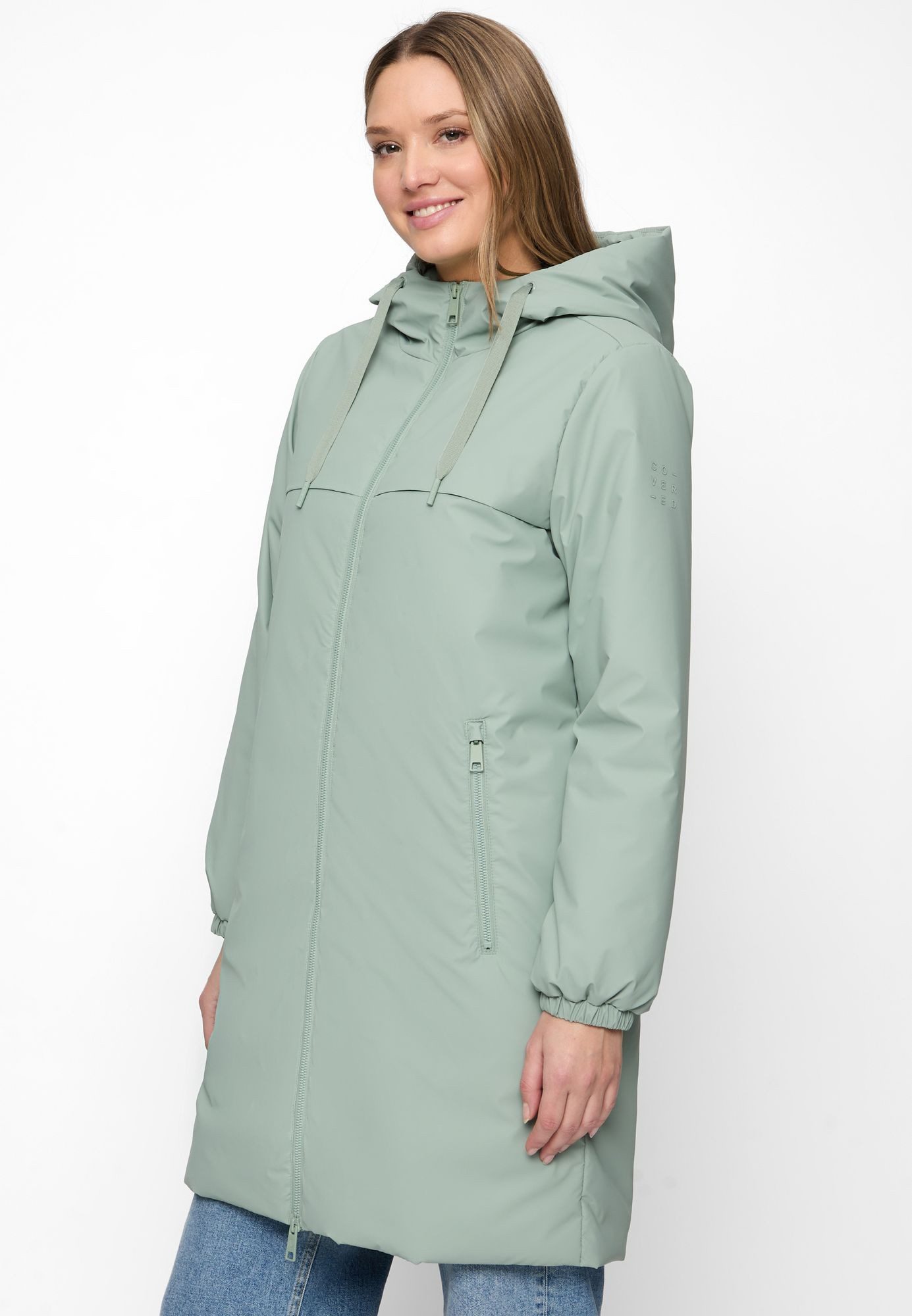 COVERED Funktionsjacke Pearl L60378CO Modern Fit, Kapuze, Unifi REPREVE® Watte, recyceltes Futter (GRS)