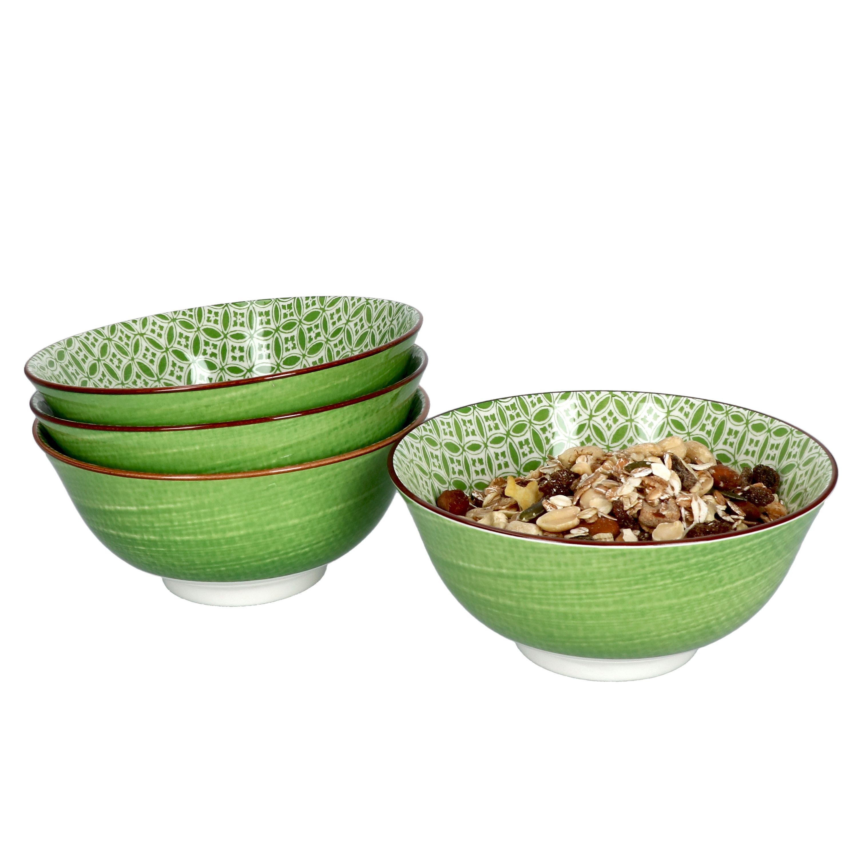 Ritzenhoff & Breker Müslischale 4er Set Müslischale 15,5cm Lime Sao - Ritzenhoff 744859, Porzellan