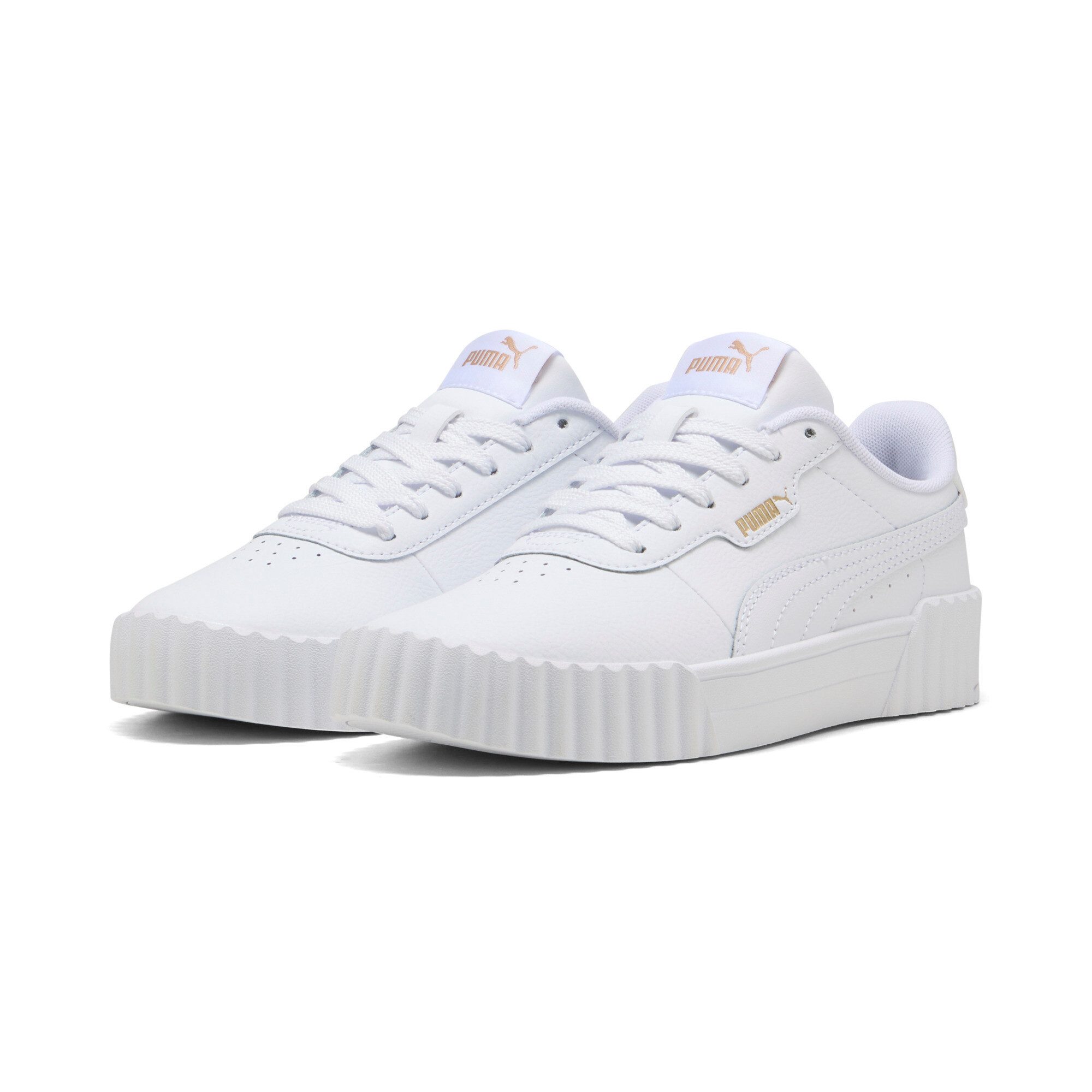 PUMA CARINA 30 JR Sneaker mit Schnürung, leicht profiliertes Laufsohlenprofil, für Jugendliche