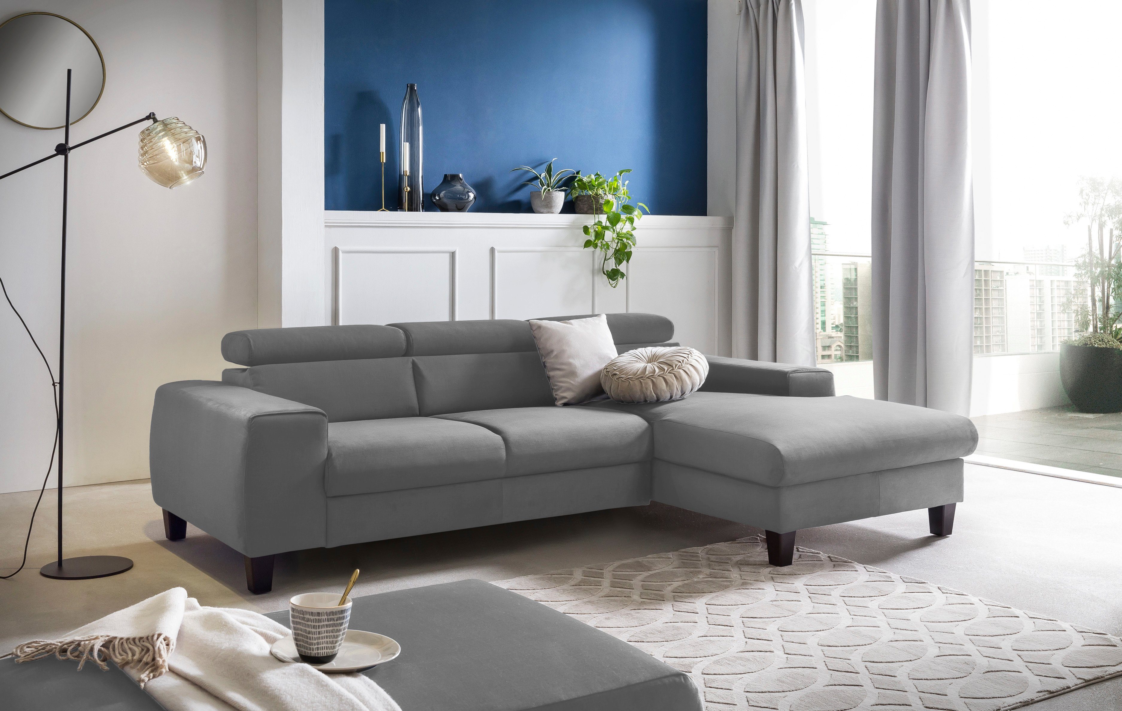 COTTA Ecksofa Morven L-Form mit Kopfteilverstellung, günstig online kaufen