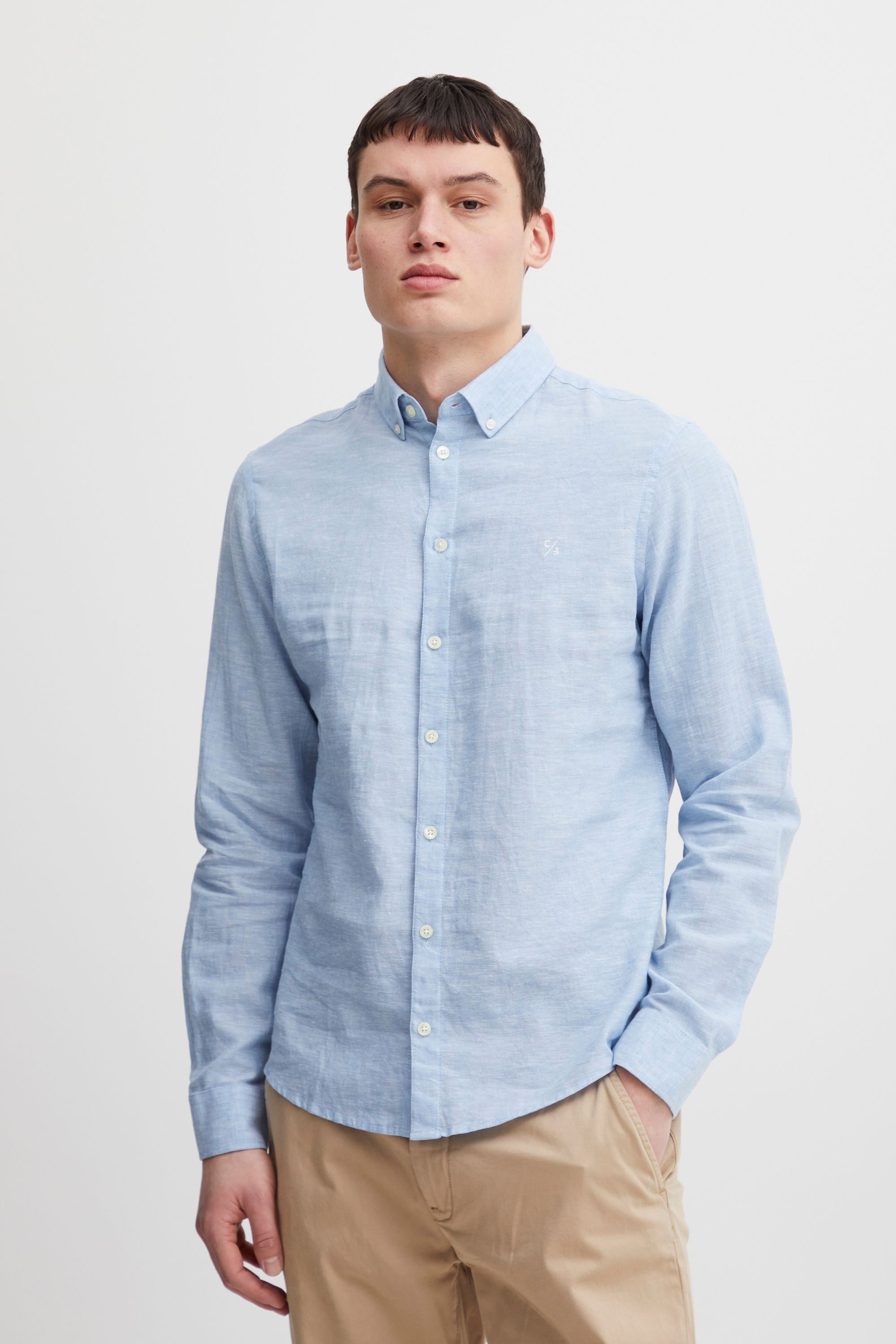 Casual Friday Langarmhemd CFAnton Langarmhemd aus Leinenmix