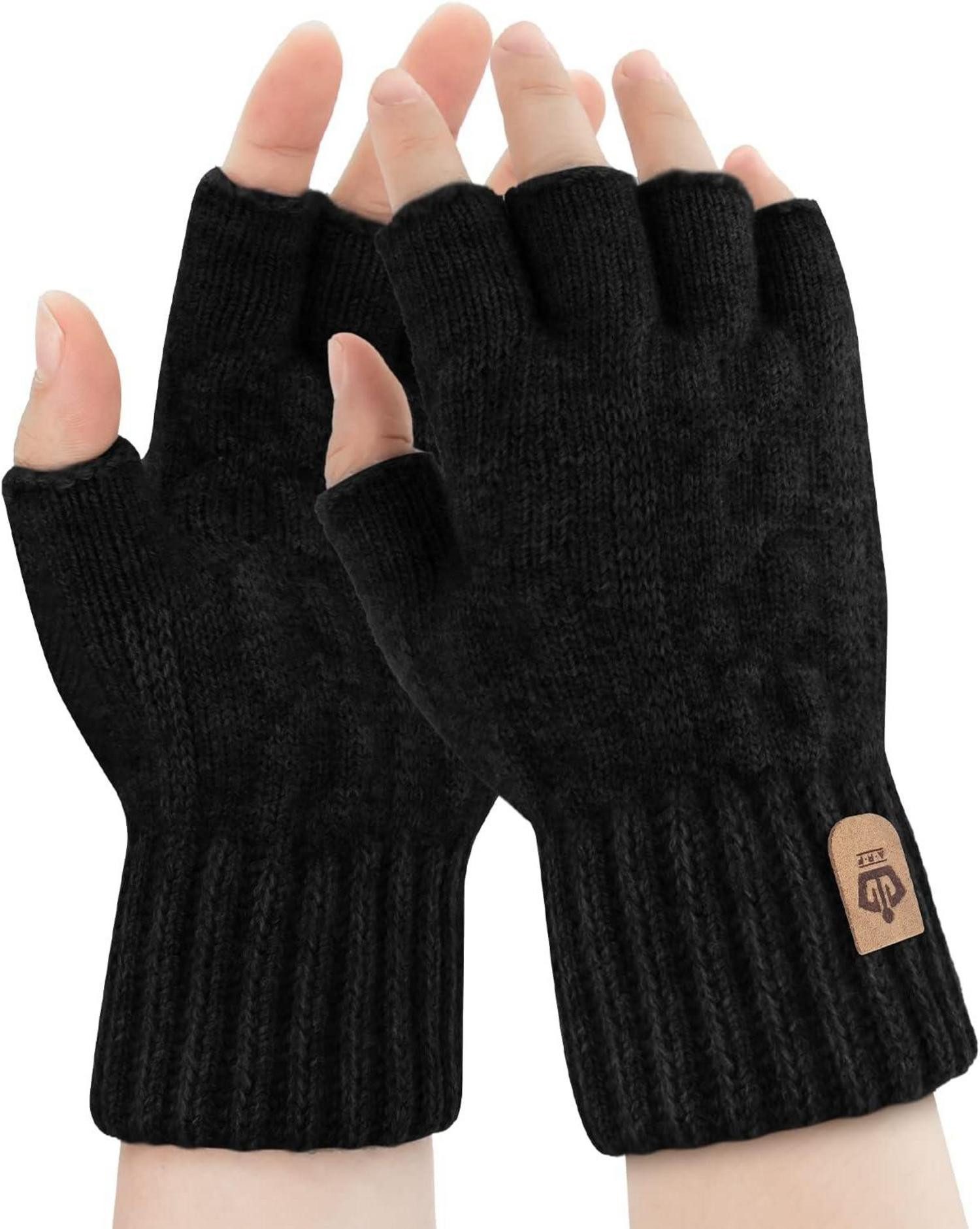 LuxusKollektion Multisporthandschuhe Thermische Fingerlose Strickhandschuhe günstig online kaufen