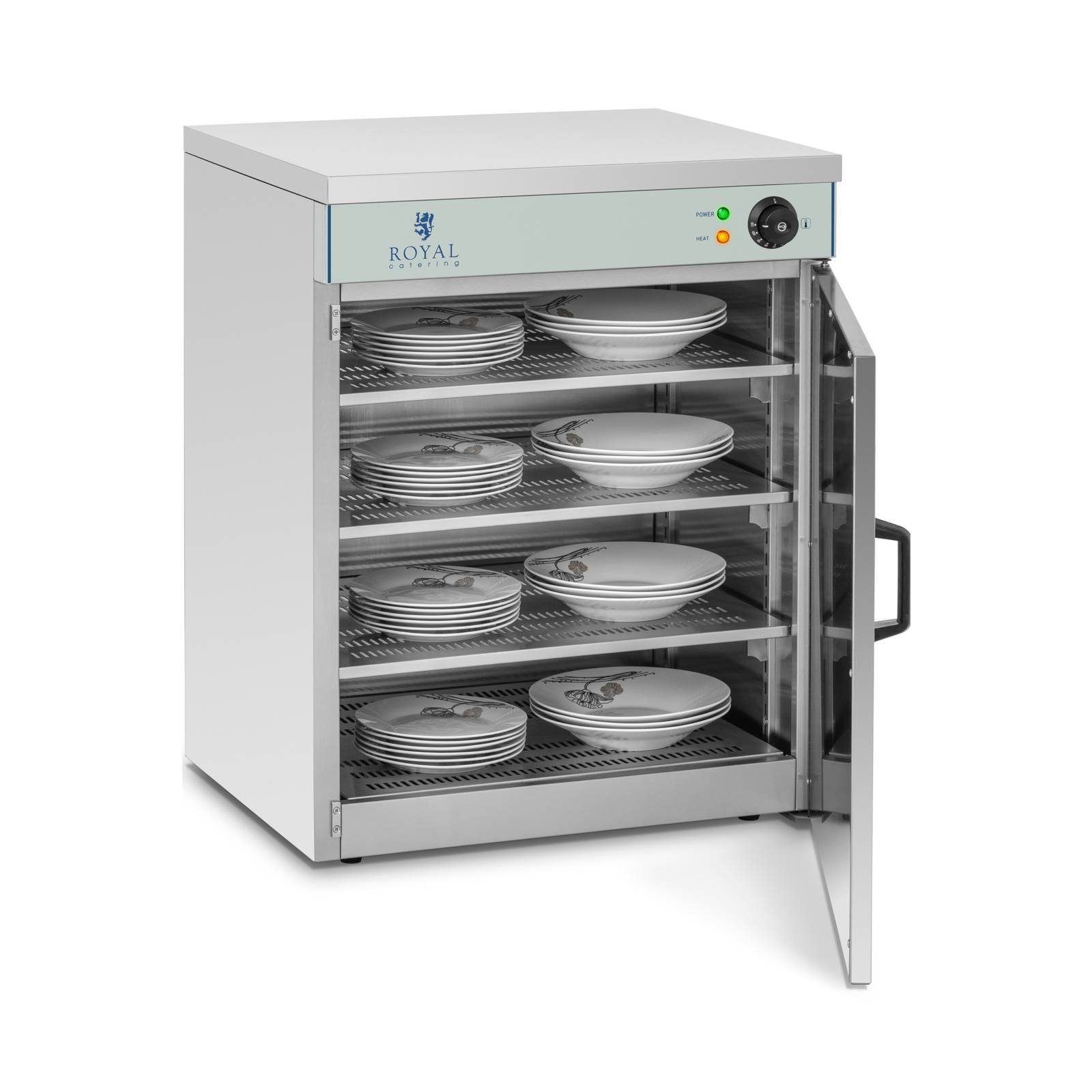 Royal Catering Tassenwärmer Tellerwärmeschrank Wärmeschrank Tellerwärmer Geschirrwärmer 120 Watt