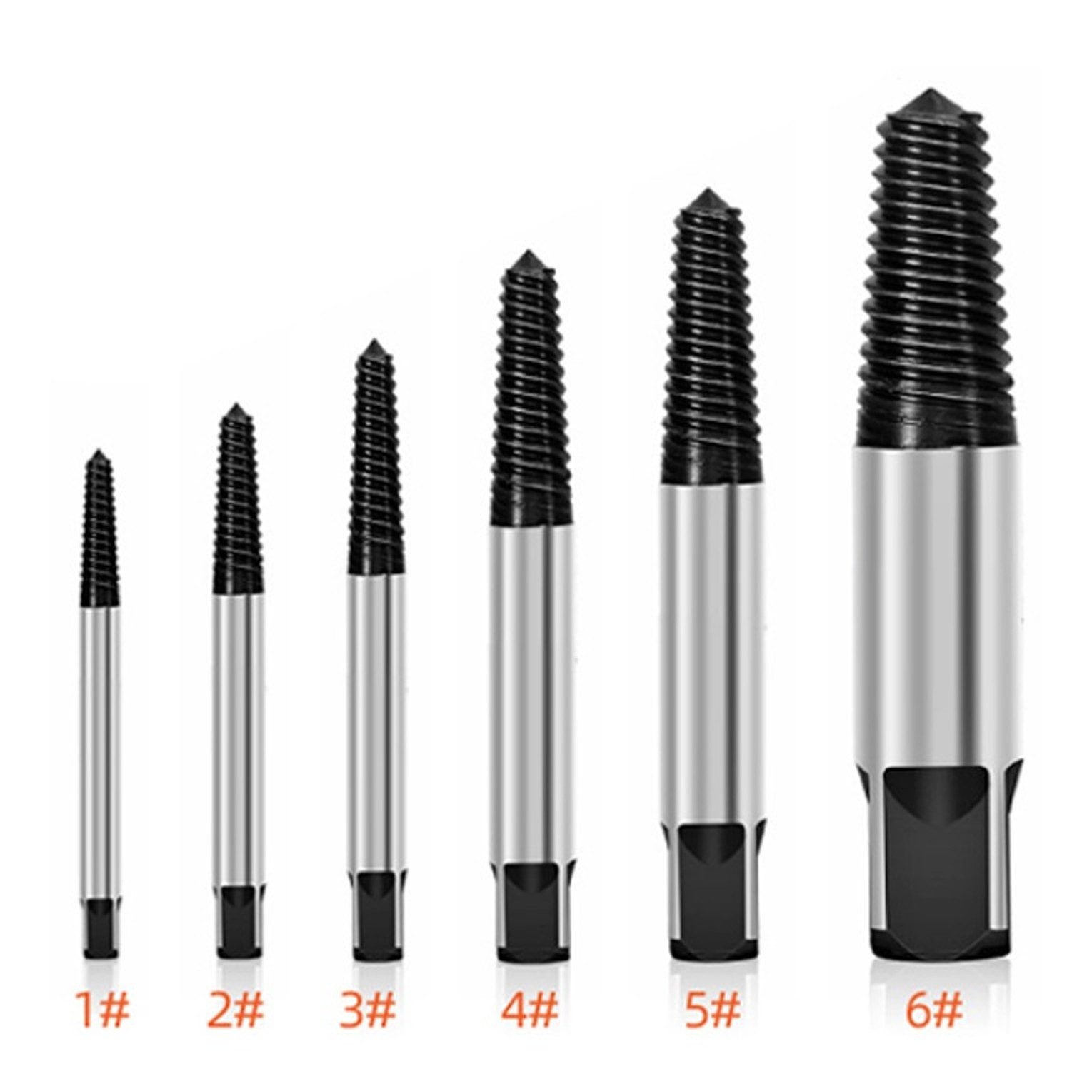 BAYLI Multitool Beschädigte Schraubenausdreher Satz 6-tlg., Speed Out Linksausdreher – Bild 2 von 4