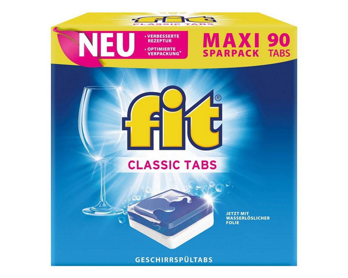 FIT Classic Tabs Spülmaschinentabs (90 Tabs)