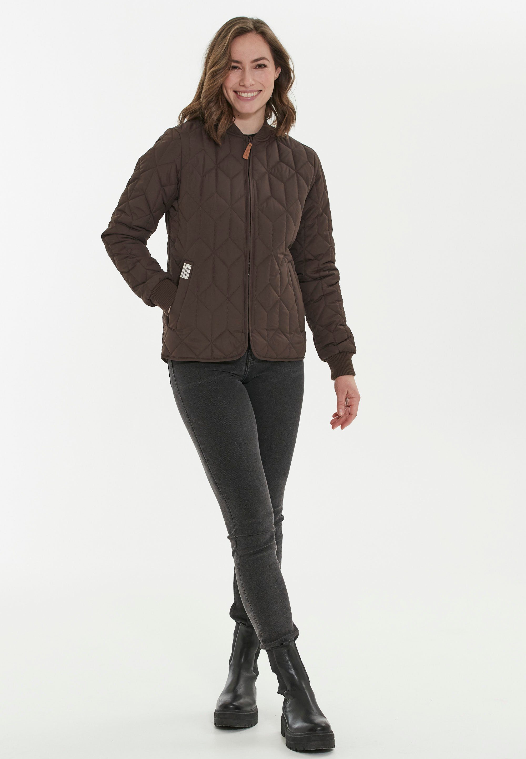 braun-braun Bündchen Piper WEATHER mit Outdoorjacke elastischen REPORT