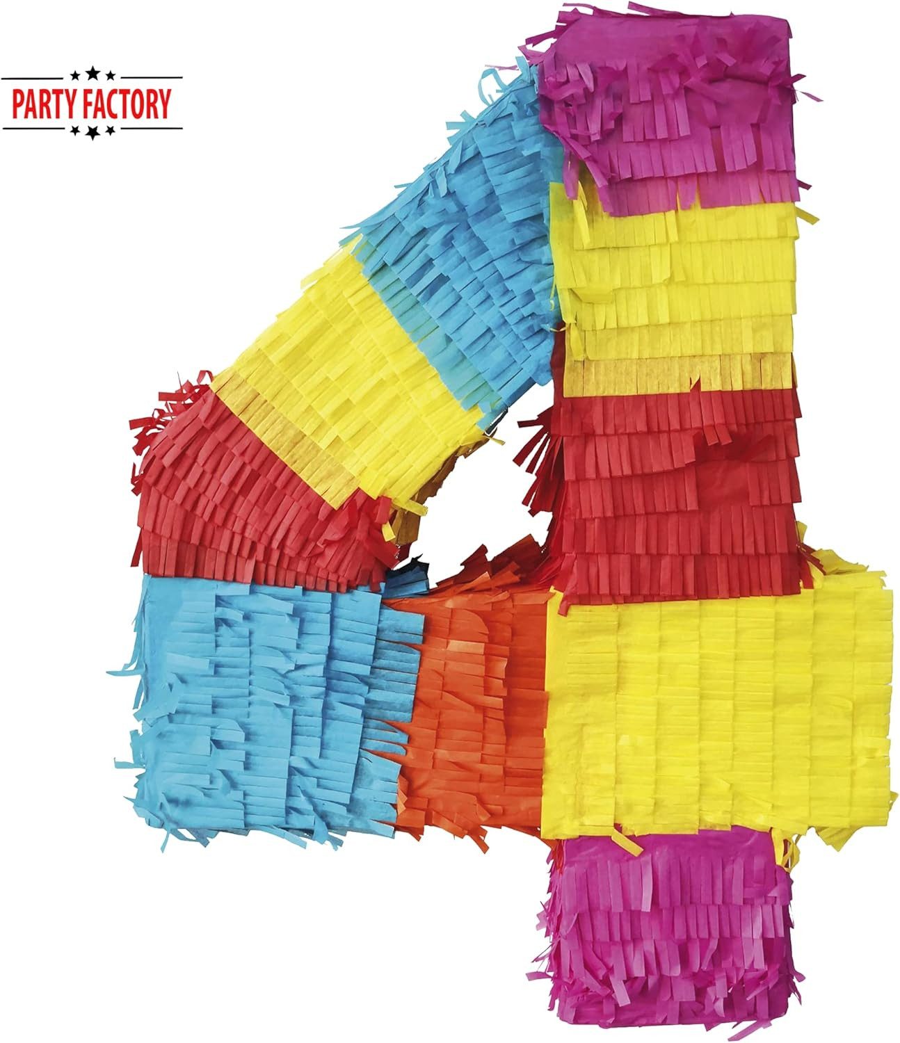 Party Factory Pinata Pinata Zahl 0-9 Geburtstagspinata zum selbst Befüllen, geräumig, stabil