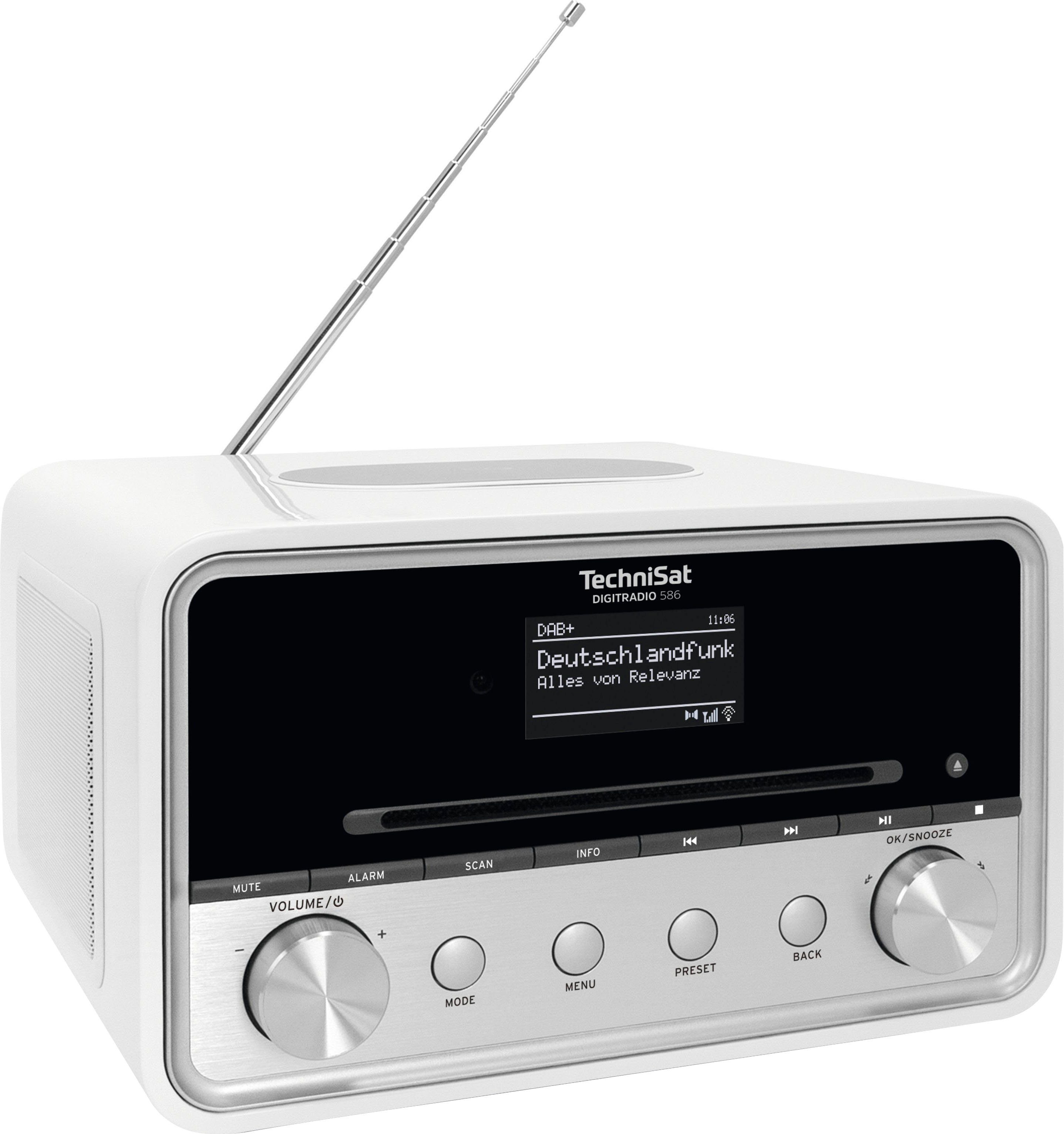 586 RDS, UKW TechniSat (DAB), DIGITRADIO Internetradio, Radio W) mit (Digitalradio 20 Silber
