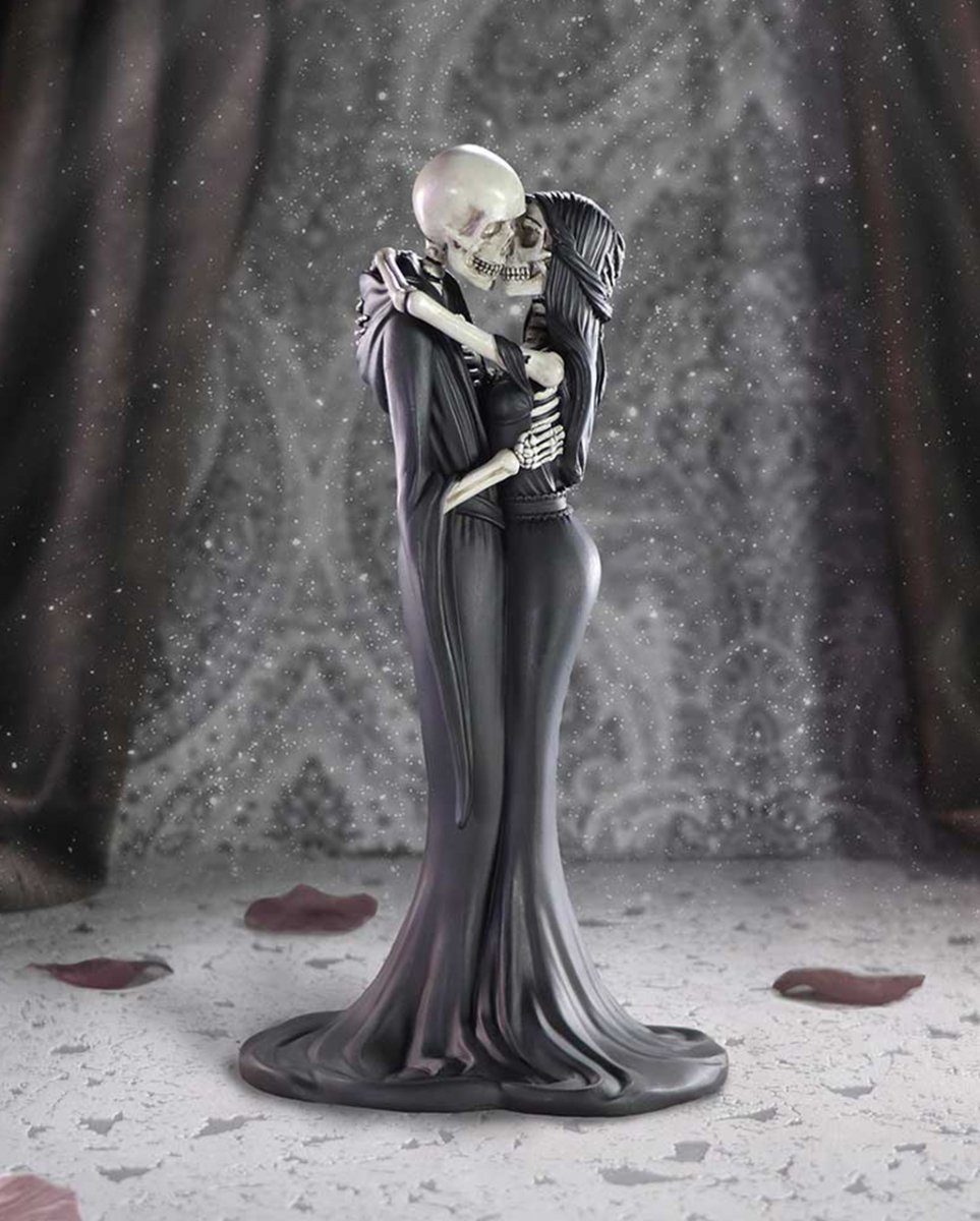 Horror-Shop Dekofigur Gothic Skelett Figur ";Eternal Kiss"; 24