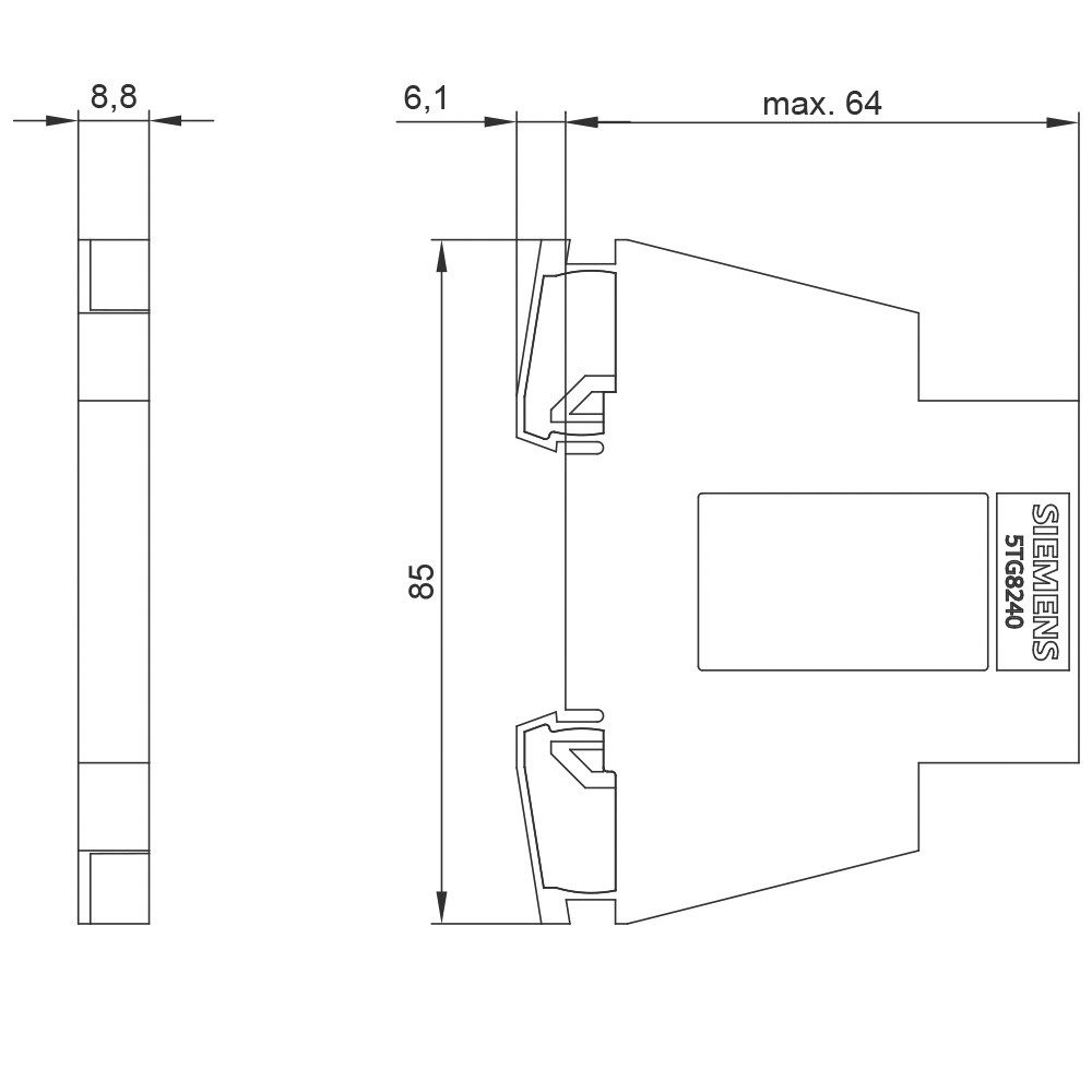 SIEMENS Steckdose Siemens Schalterprogramm 5TG8240 2 St.