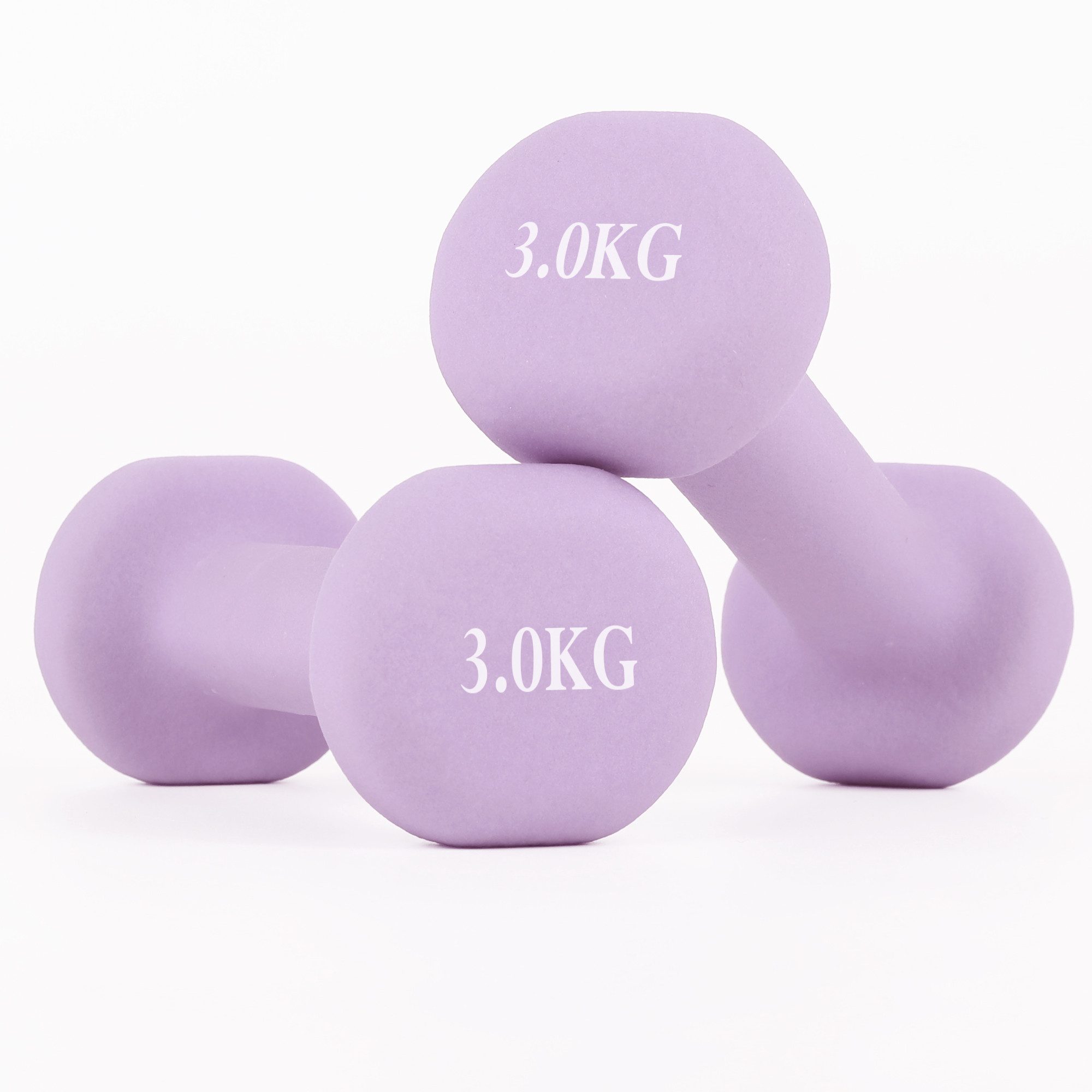 DAITORE Kurzhantel Hantelset, Neopren Hanteln Gewichte, 2er-Set, 1–3kg, (Sechseckig, Kurzhanteln, Hantelset), für Krafttraining und Fitnesskurse