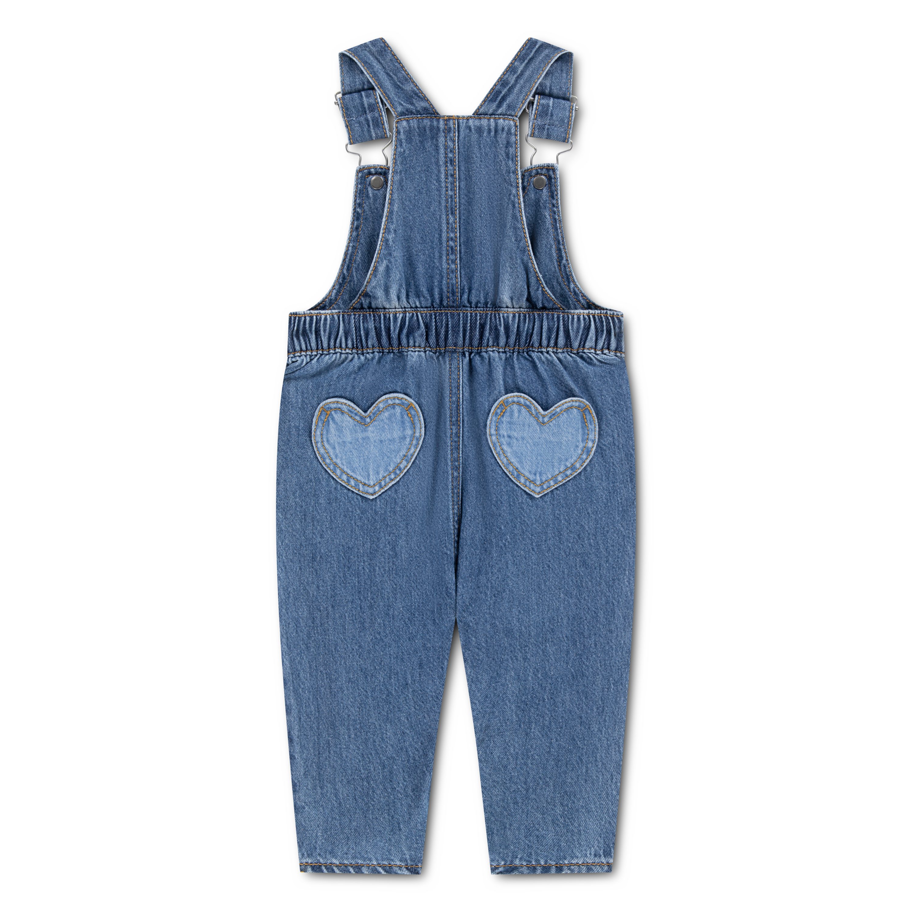 Levi's® Kids Jeanslatzhose LVG OVERALL W HEARTS mit süßen Herztaschen, super bequem – Bild 2 von 5