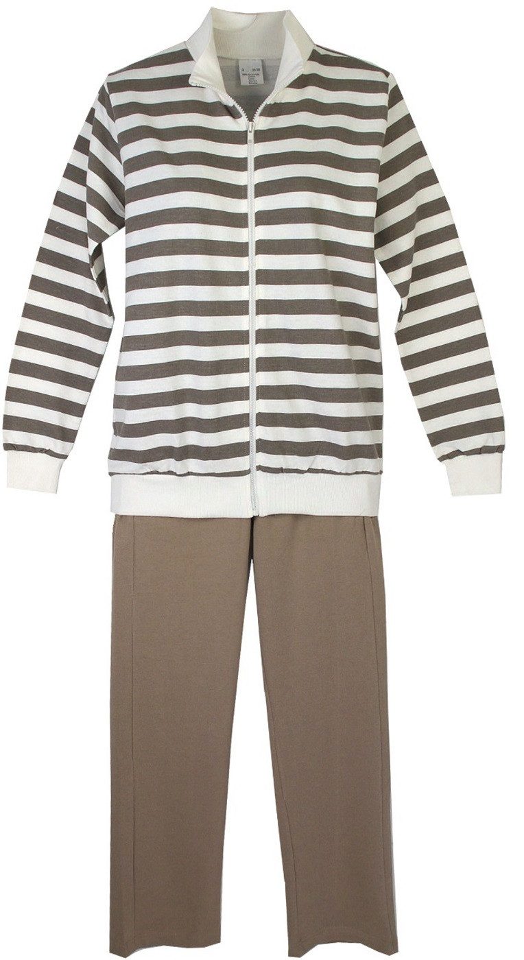 Consult-Tex Hausanzug Damen Hausanzug Homewear Suit (Spar-Set, 1 Stück) Freizeitanzug / Hausanzug mit Streifenmuster