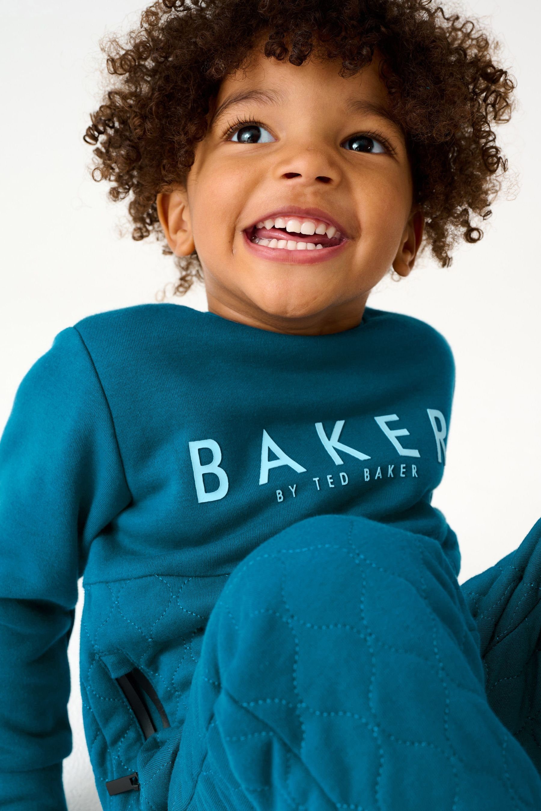 Baker Sweatanzug Blue (2-tlg) by Baker Jogginghose Stepp-Sweatshirt Teal Baker + Baker Ted by Ted