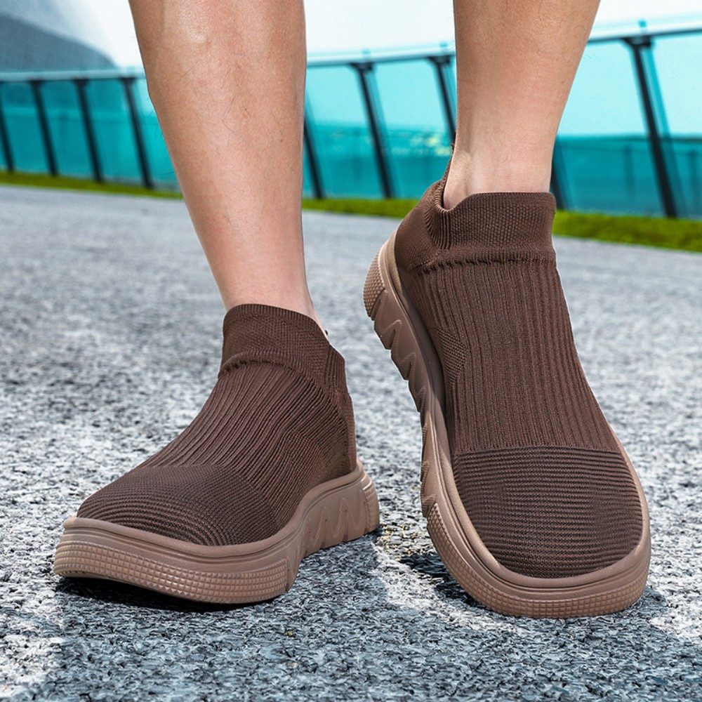 HUSK'SWARE Barfußschuh (atmungsaktive Freizeitschuhe für breite Füße) Paar-Sportschuhe mit Flyknit-Obermaterial, leichte Laufschuhe