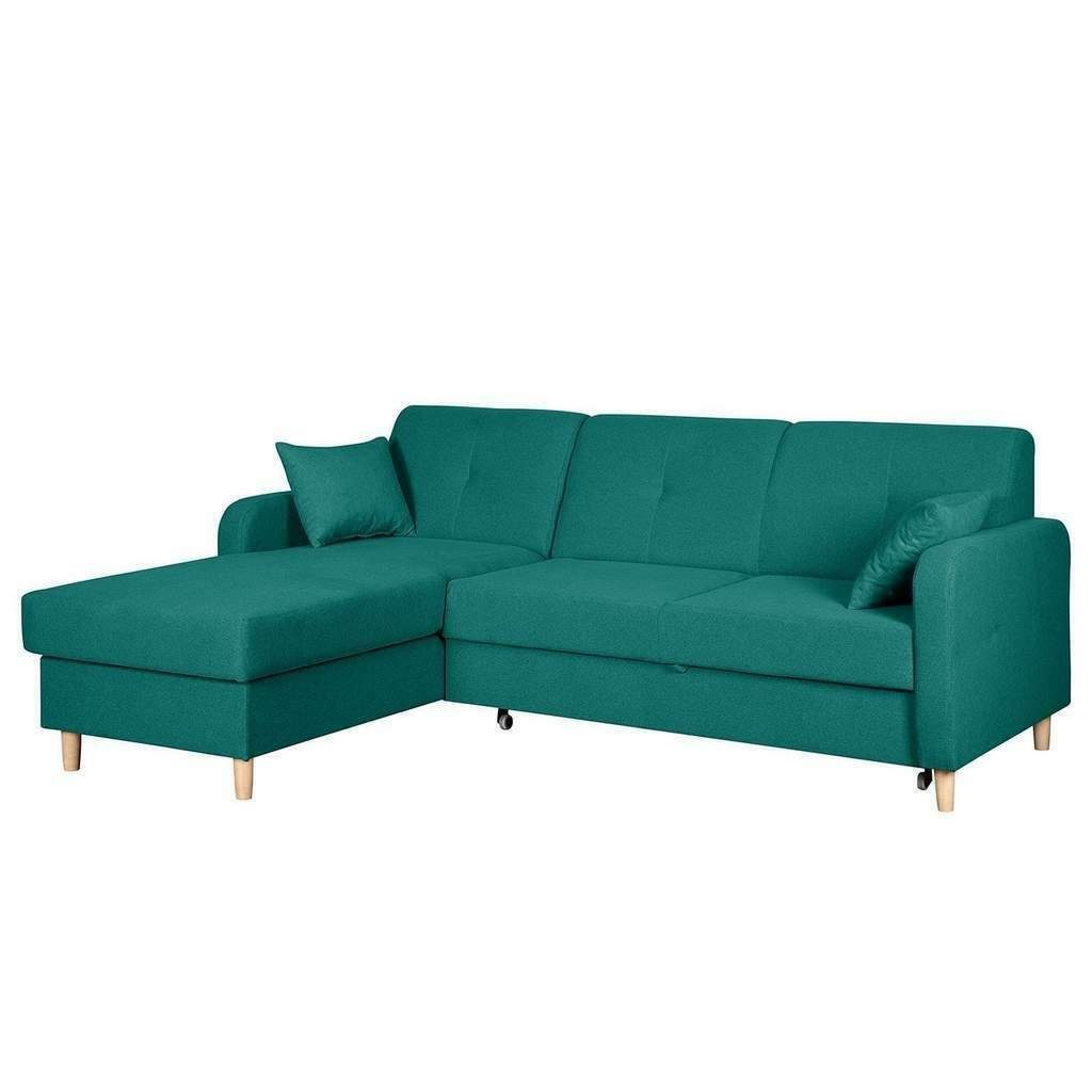 JVmoebel Sofa, Schlafsofa Design Ecksofa L-form Bett Couch Textil Sofas Stoff