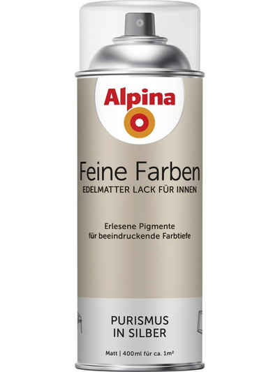 Alpina Sprühlack Alpina Feine Farben Sprühlack Purismus in Silber