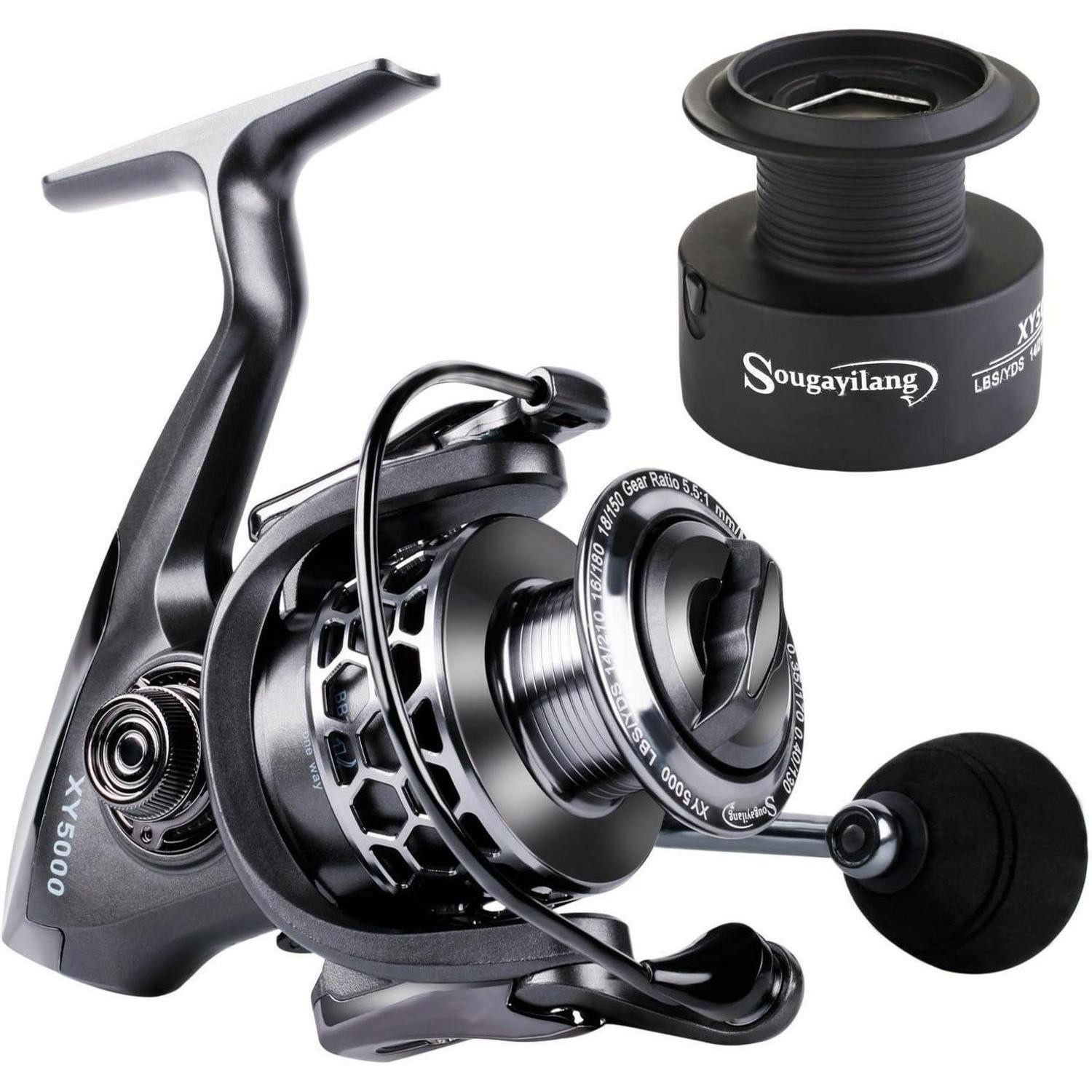 Spinnrolle Angelrolle 13 + 1BB leicht ultraglatt Aluminium Spinn-Angelrolle