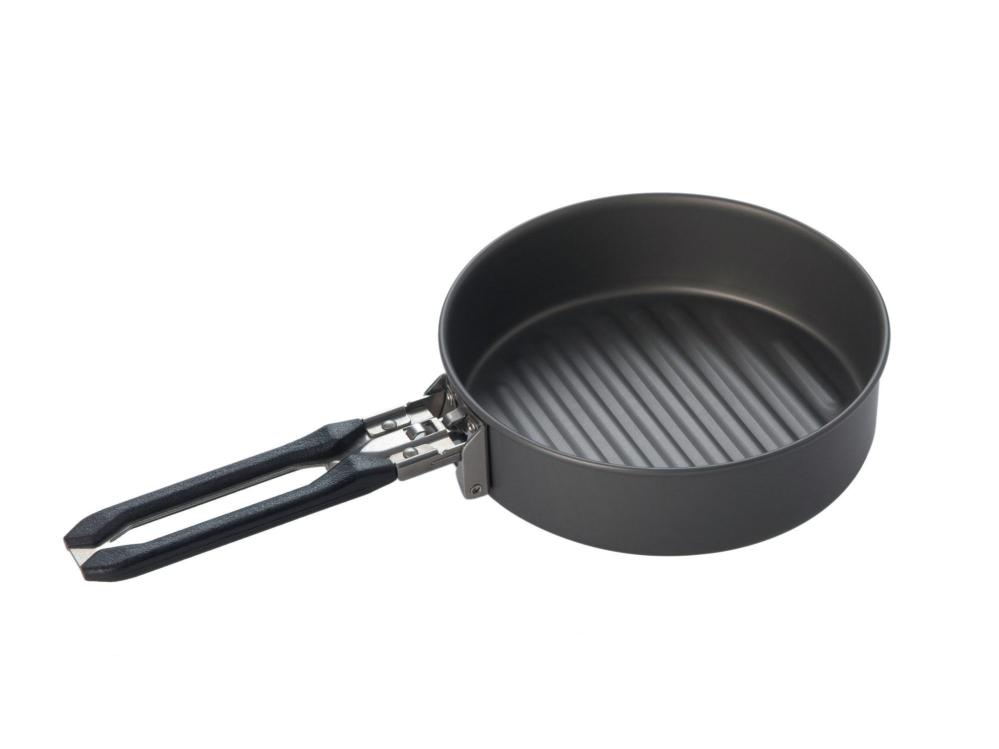 FireMaple Geschirr-Set Camping Kochgeschirr Aluminium für 1–2 Personen – Schwarz (6-tlg), 2 Personen, Harteloxiertes Aluminium, Edelstahl, faltbare Griffe, stapelbar, leichtgewichtig, Hitzeverteilung