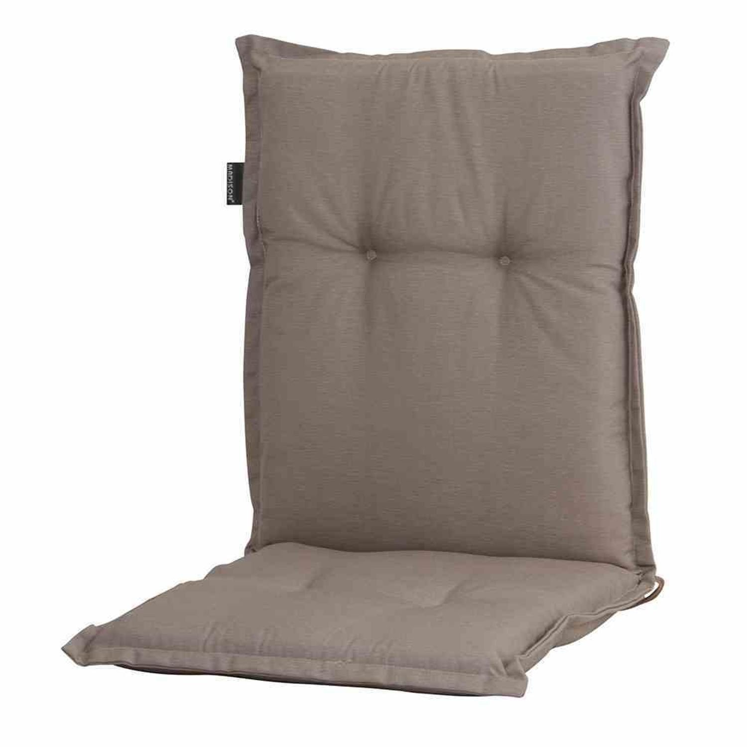 Madison Sesselauflage Panama taupe, Auflage zu Sessel niedrig 50% Baumwolle / 45% Polyester