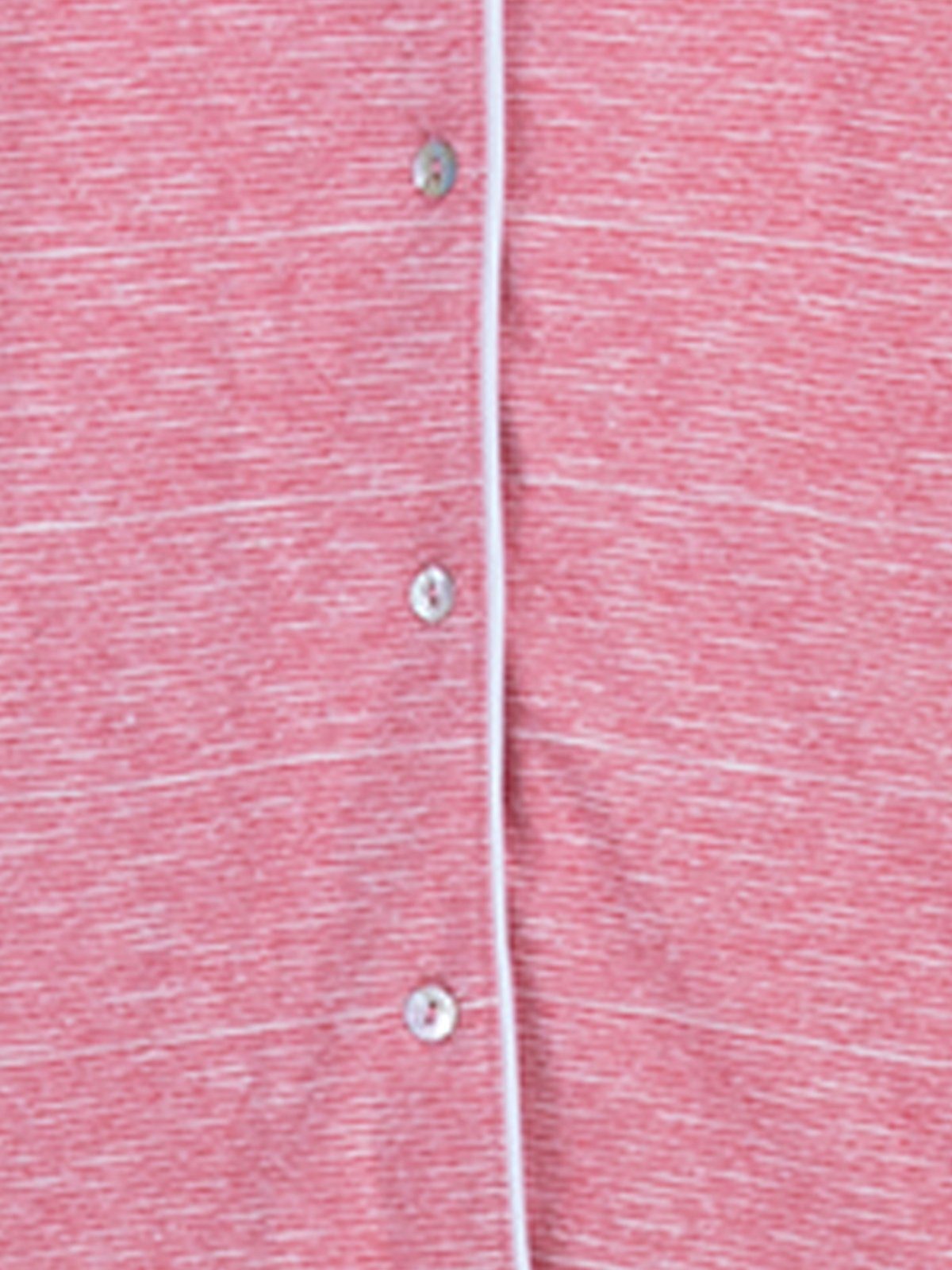 Pyjama zeitlos Schlafanzug Streifen Melange Set rosa - Langarm