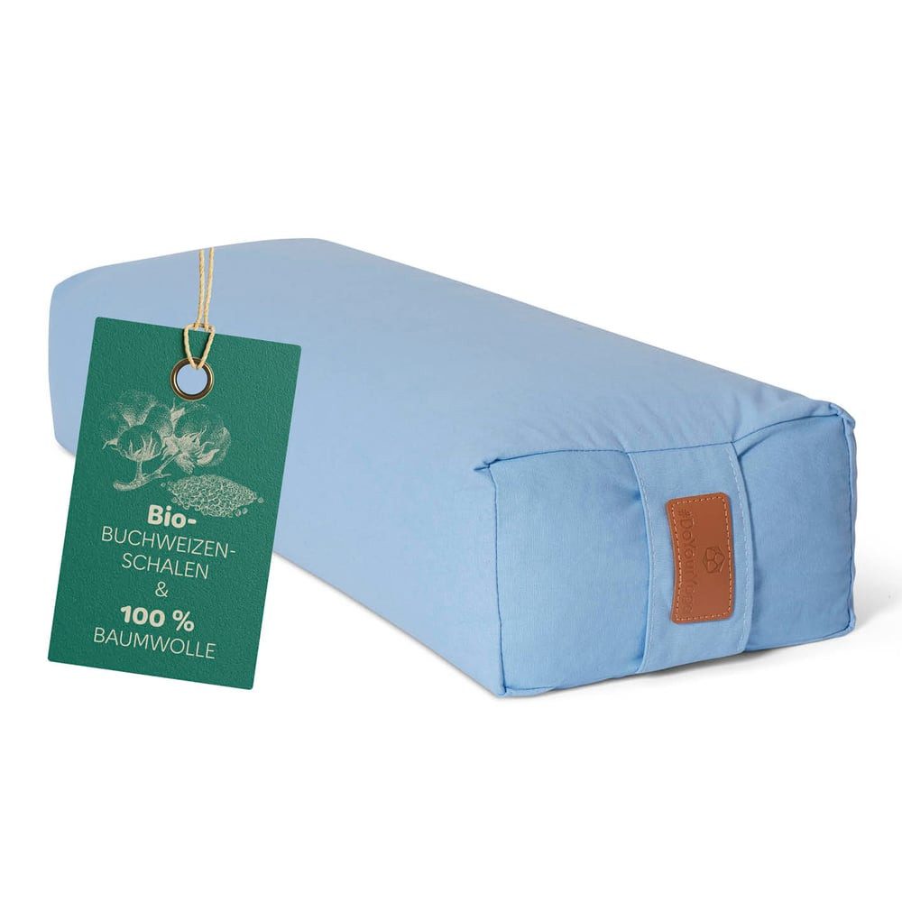 #DoYourYoga Yogakissen Yoga Bolster Paravati, gefüllt mit Bio-Buchweizenschalen,Yogakissen 67x22x13cm