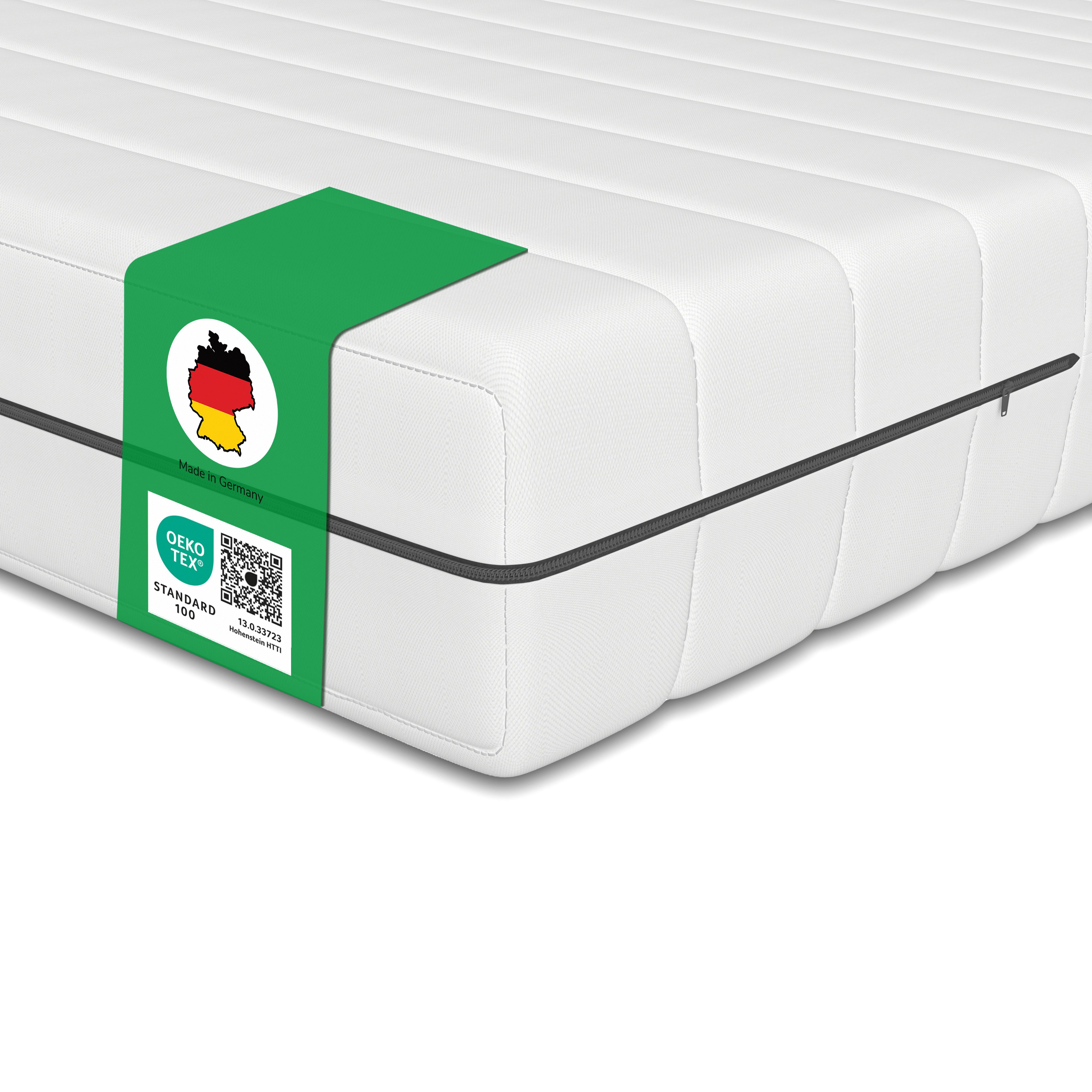 Kaltschaummatratze H2/H3 Premium 7-Zonen Wendematratze, Schlaftroll, 18 cm günstig online kaufen