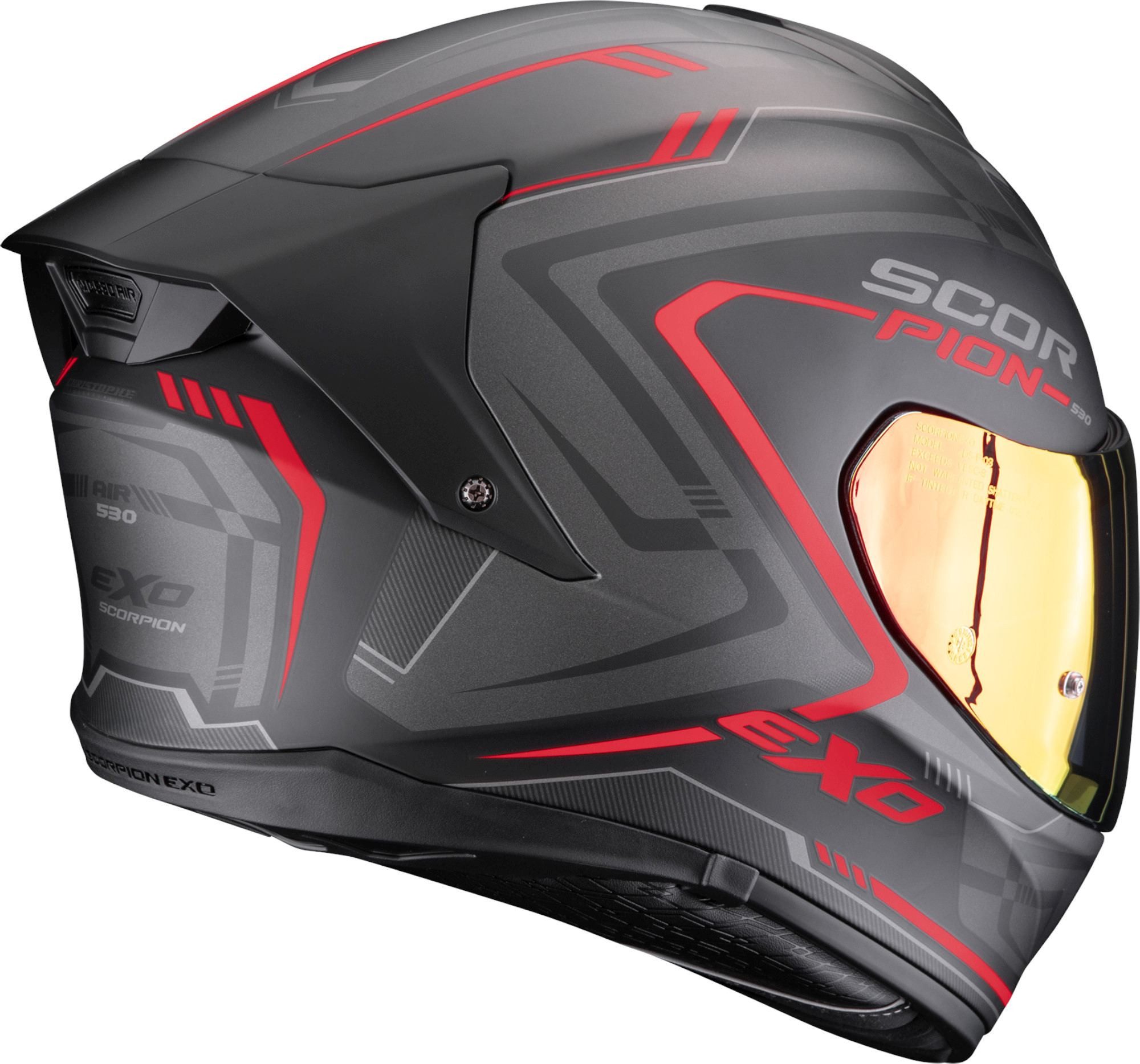 Scorpion Exo Motorradhelm Exo-530 Air Slope Helm, antifog beschichtet,vorbereitet für Kommunikationssystem,Notfalls