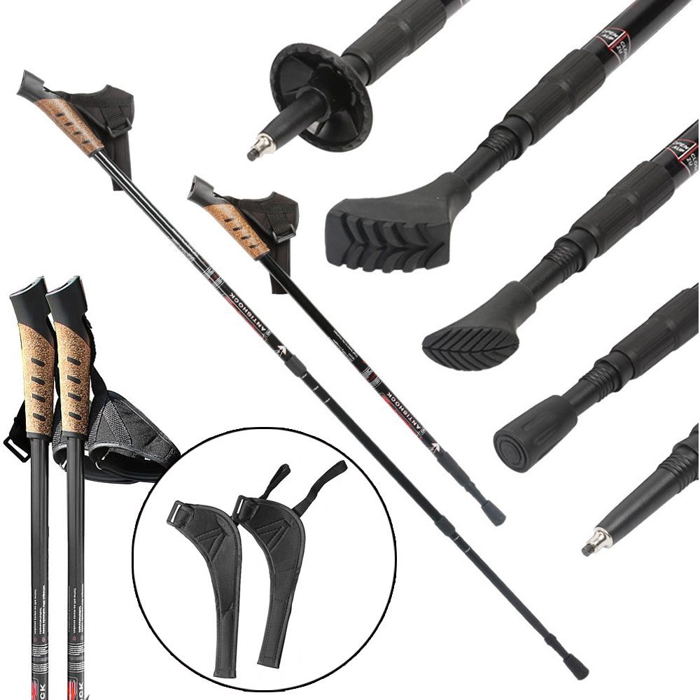 Mucola Nordic-Walking-Stöcke Teleskopstöcke Teleskop-Trekkingstöcke Треккинговые палки (Stück, 2 St., 2 Палочки), Teleskopstock