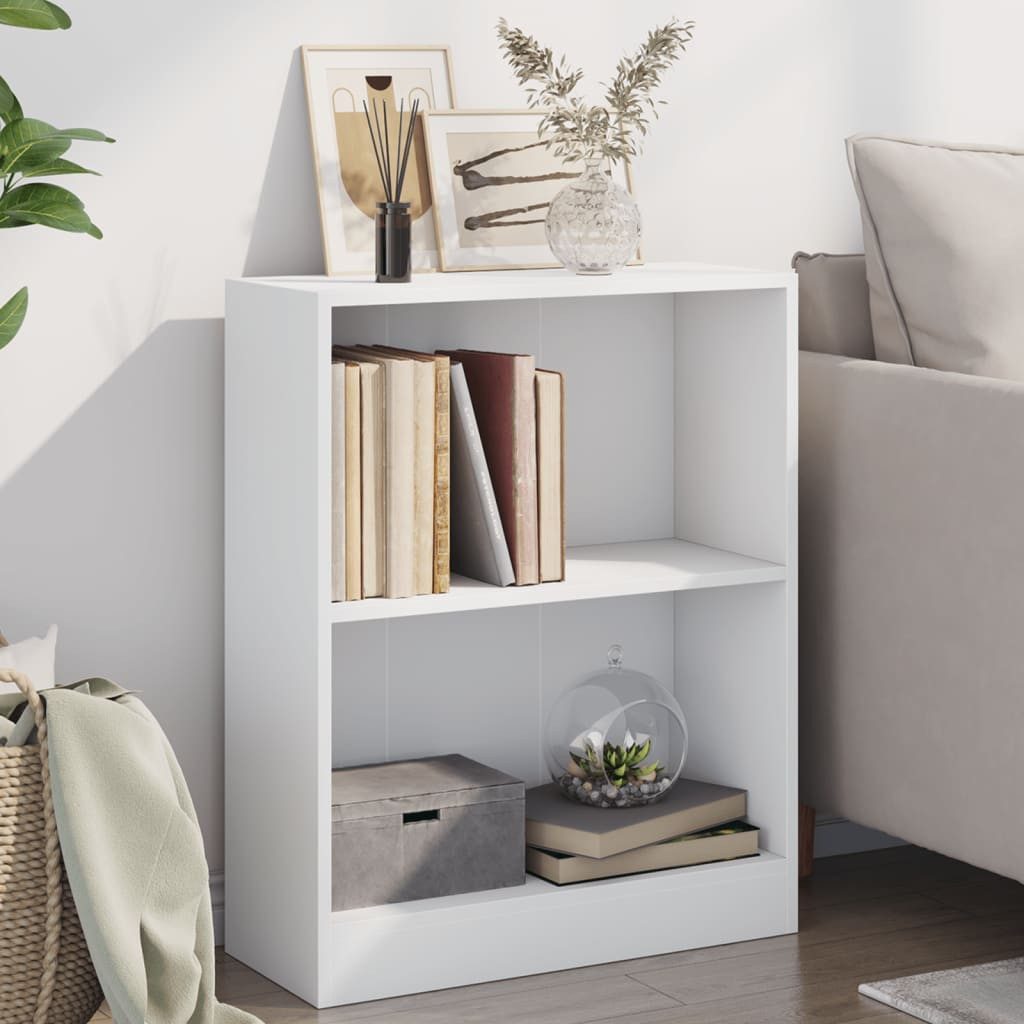 furnicato Bücherregal Weiß 60x24x76 cm Holzwerkstoff, 1-tlg.