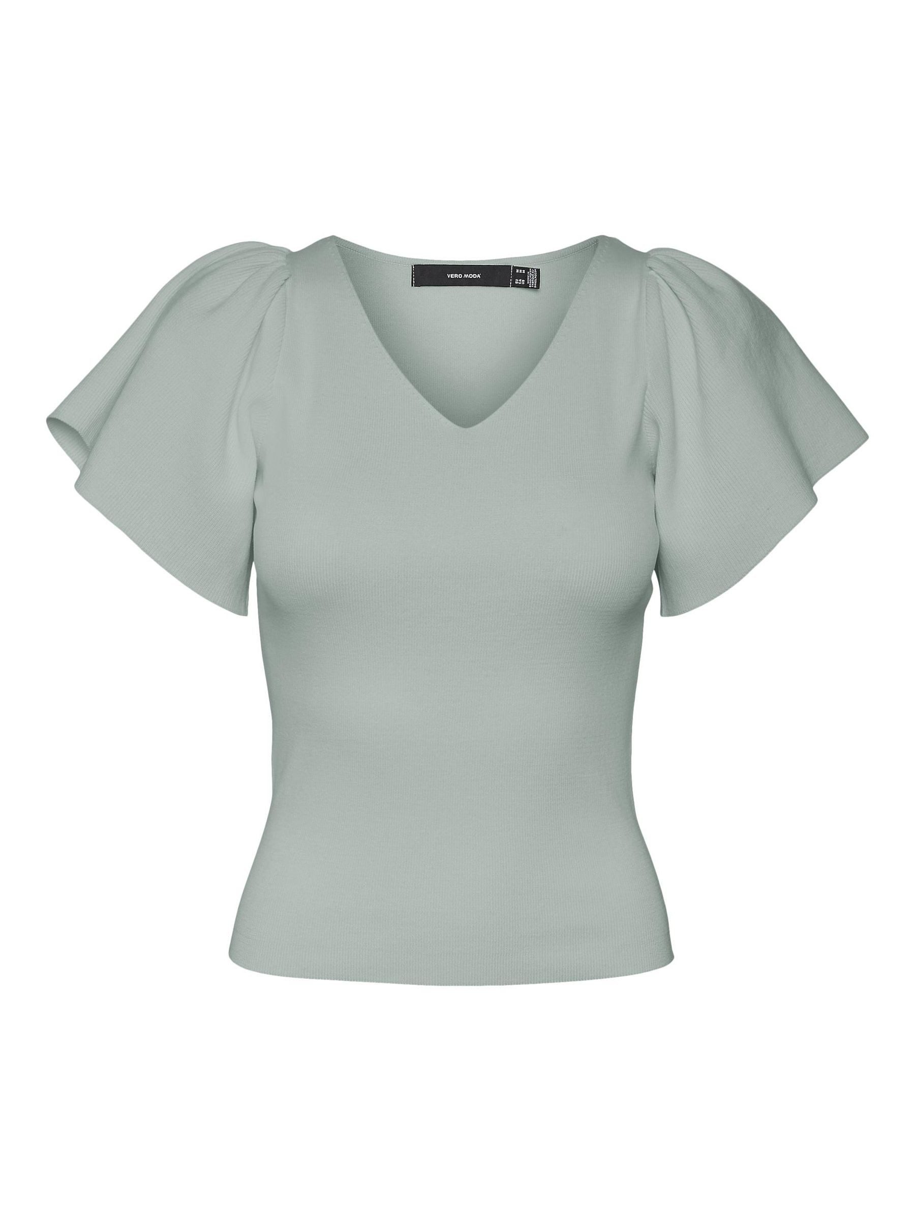 Vero Moda T-Shirt VMGINNY SS V-NECK PULLOVER NOOS