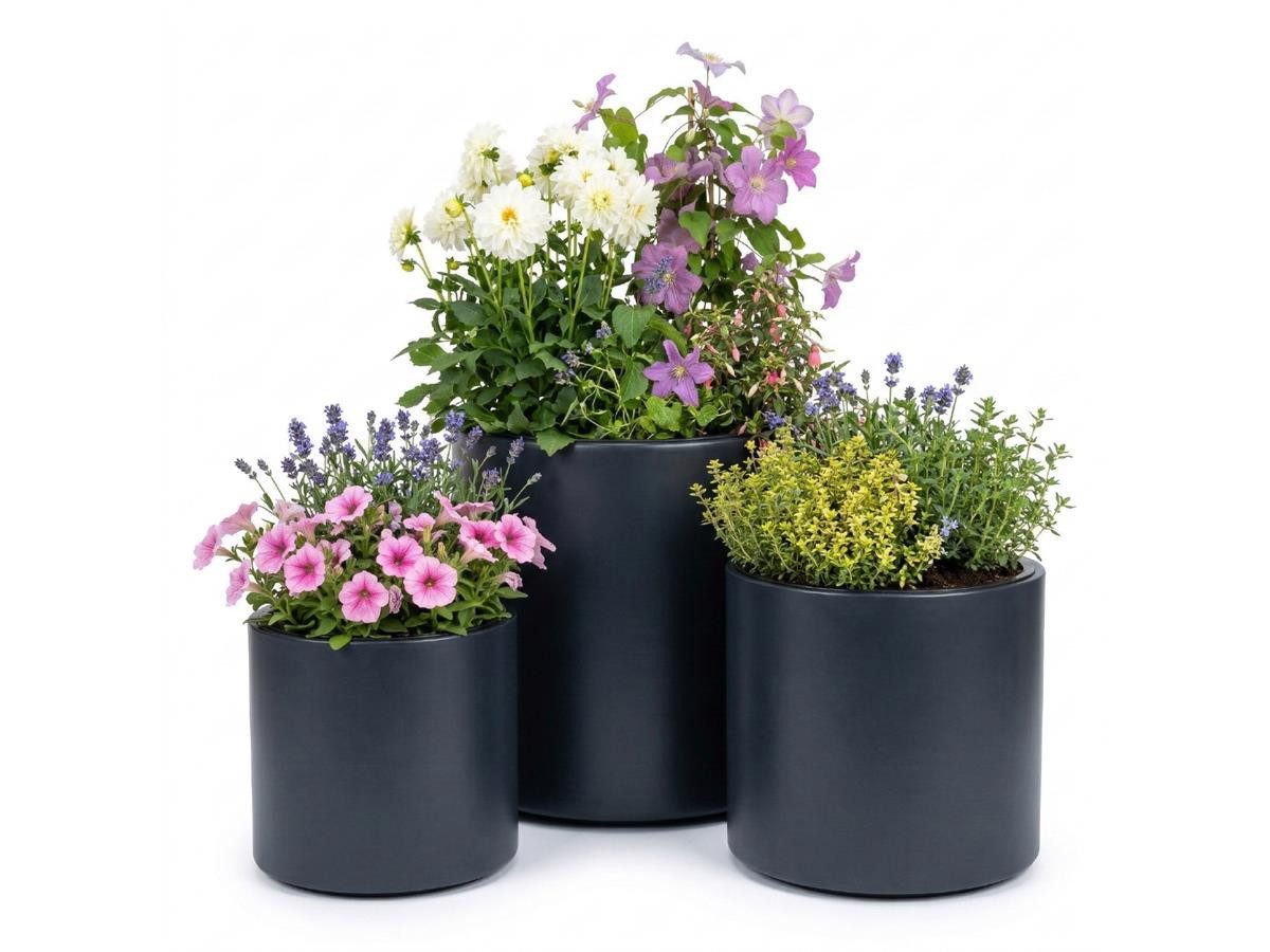 Prosperplast Blumentopf Heos (30 cm), mit Einsatz