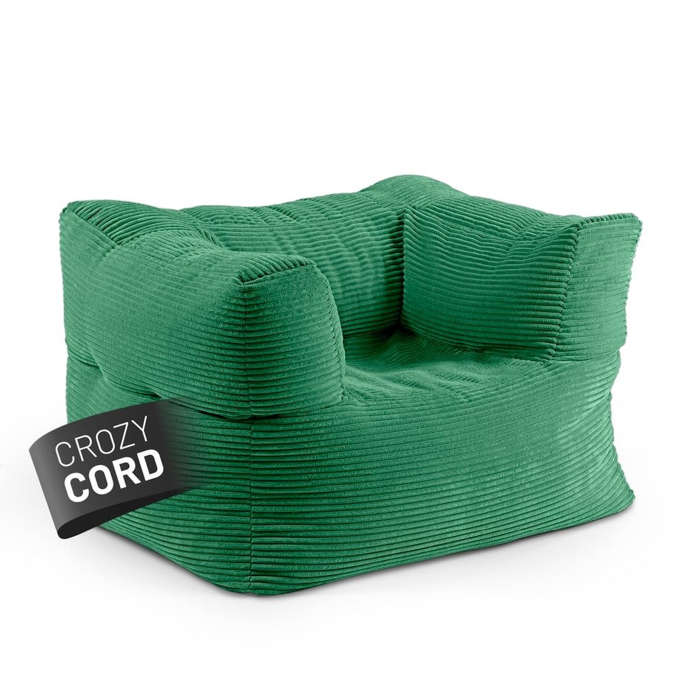 Lumaland Sitzsack Modular Sitzsack Sessel Cord - für Modulares Sofa - Indoor Sitzkissen, XXL Sessel - Pouf separat erhältlich - EPS Perlen Bean Bag mit Füllung