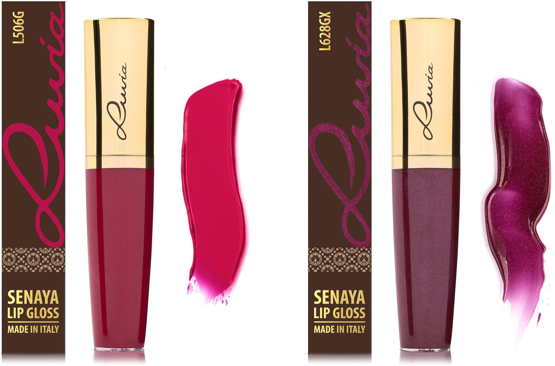 Lipgloss Luxurious Luvia Colors, Cosmetics Senaya 6-tlg.